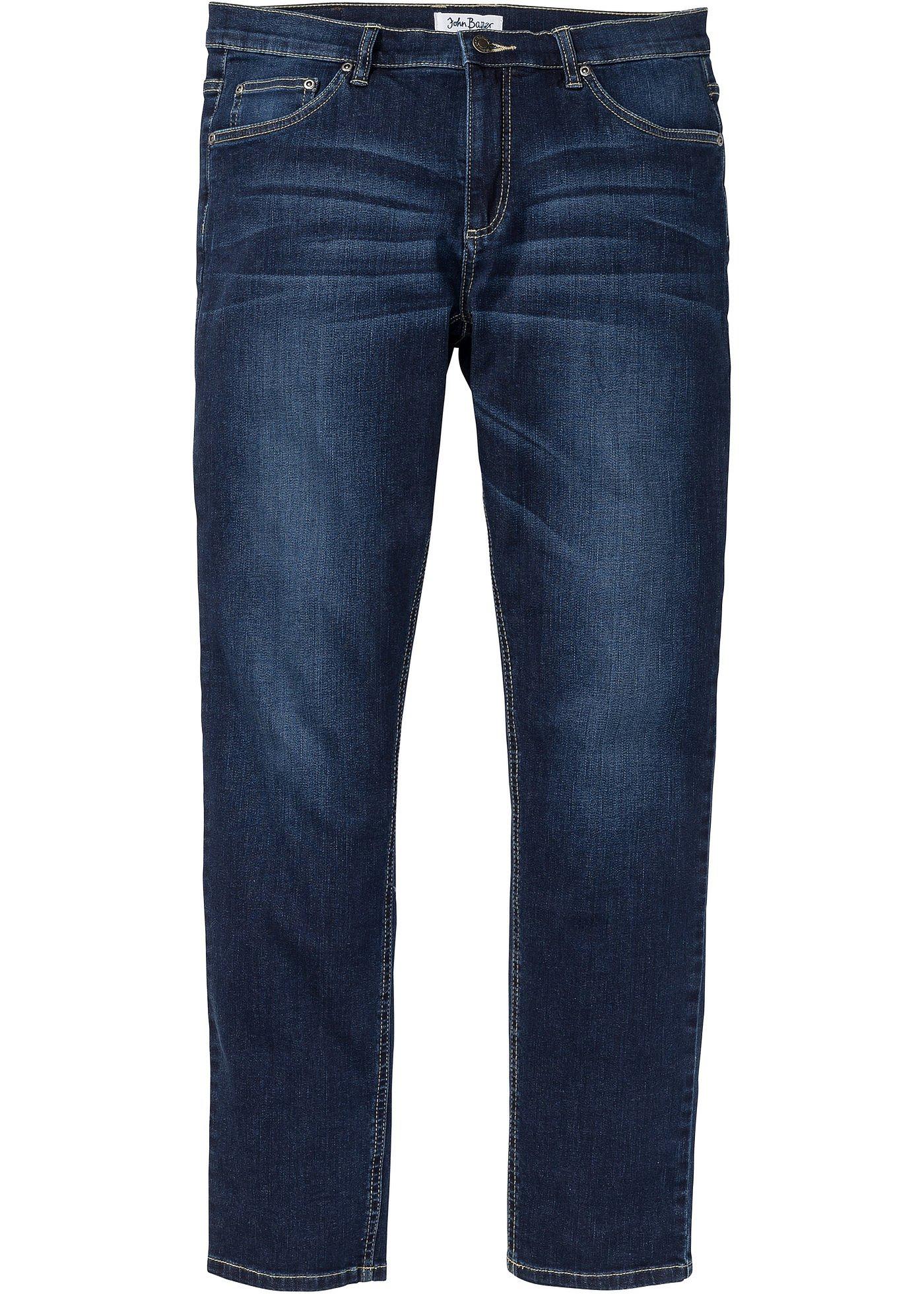 Regular fit stretch jeans, tapered