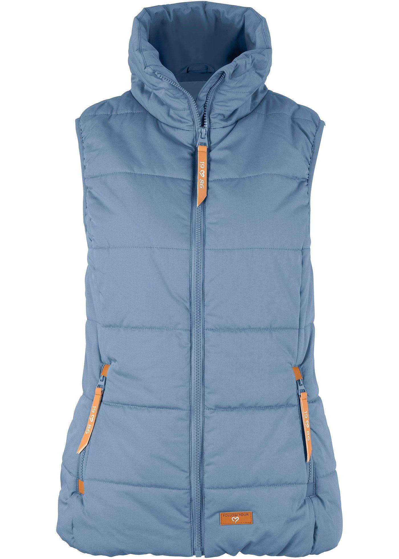 Outdoor bodywarmer met opstaande kraag