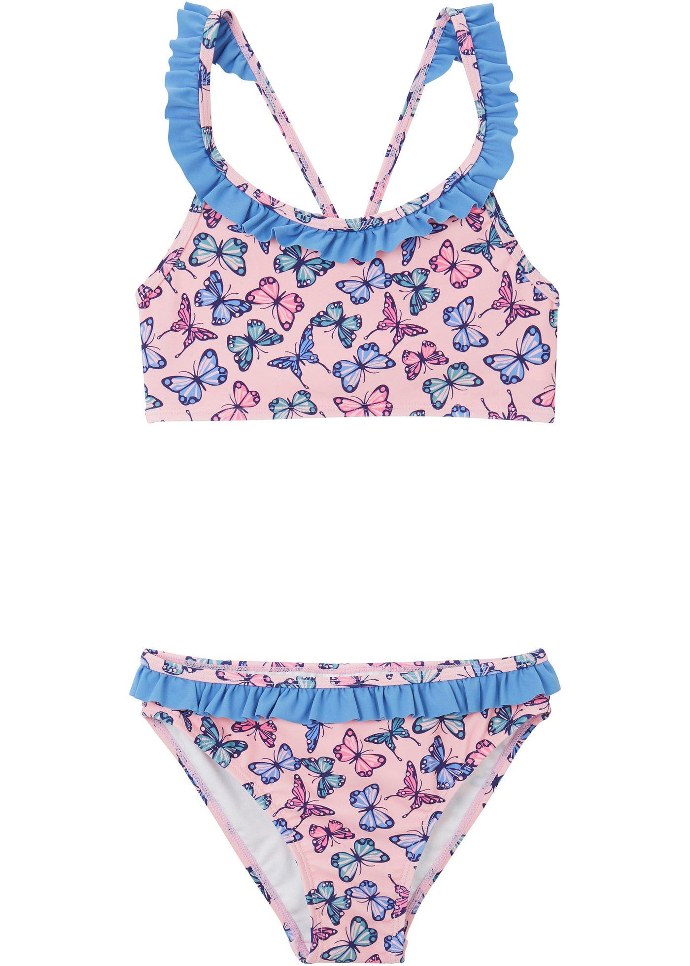 Meisjes bikini met gerecycled polyamide (2-dlg. set)