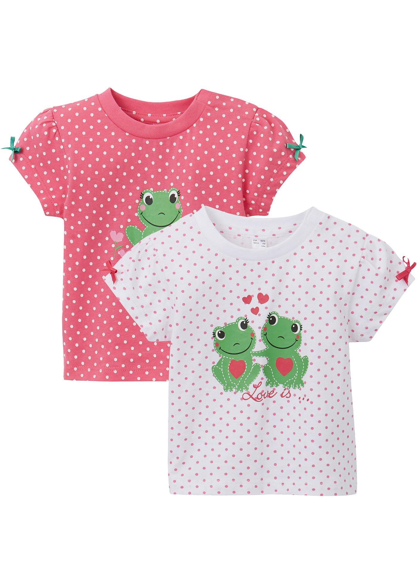 Baby shirt (set van 2) van biologisch katoen