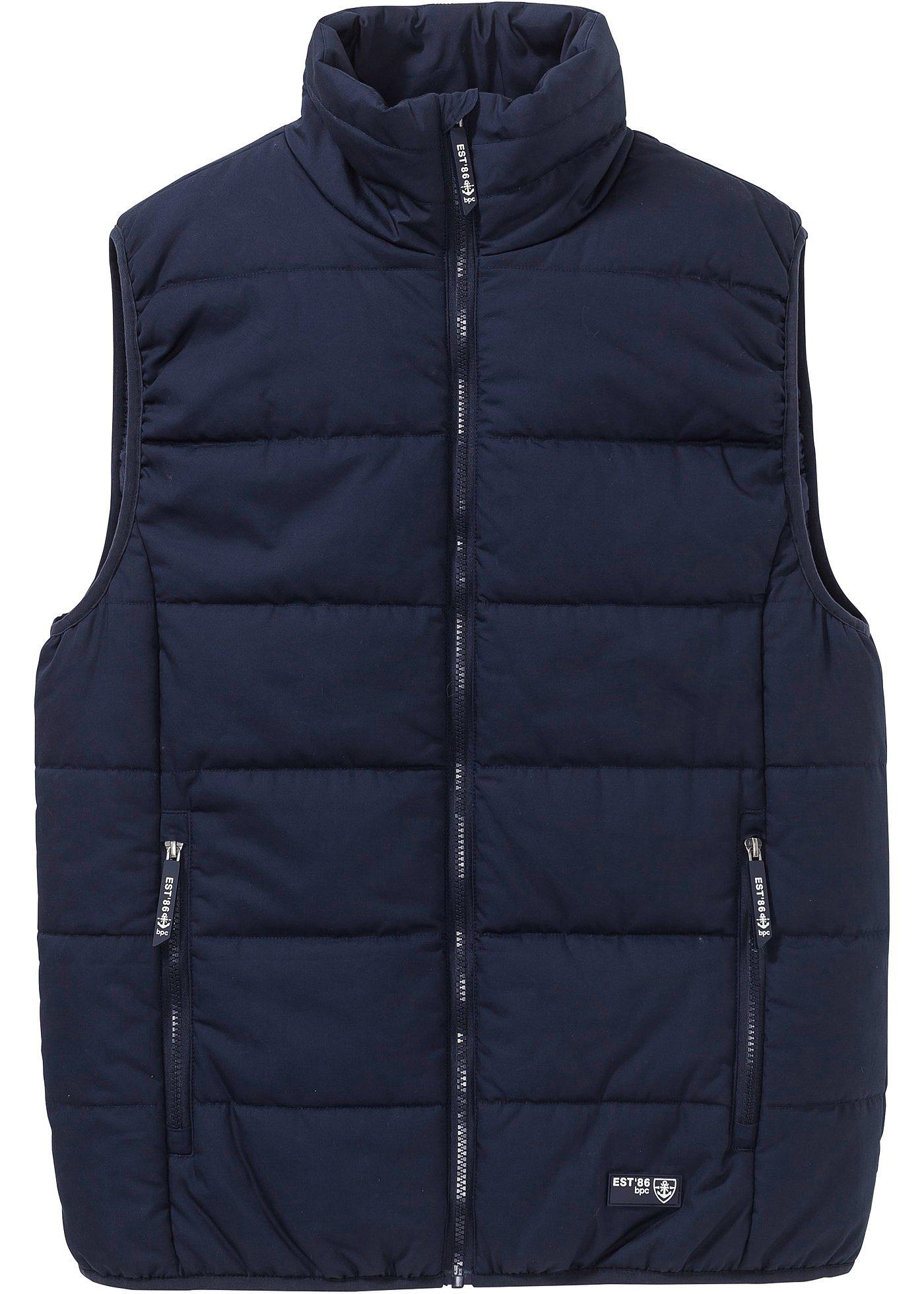 Outdoor bodywarmer met opstaande kraag