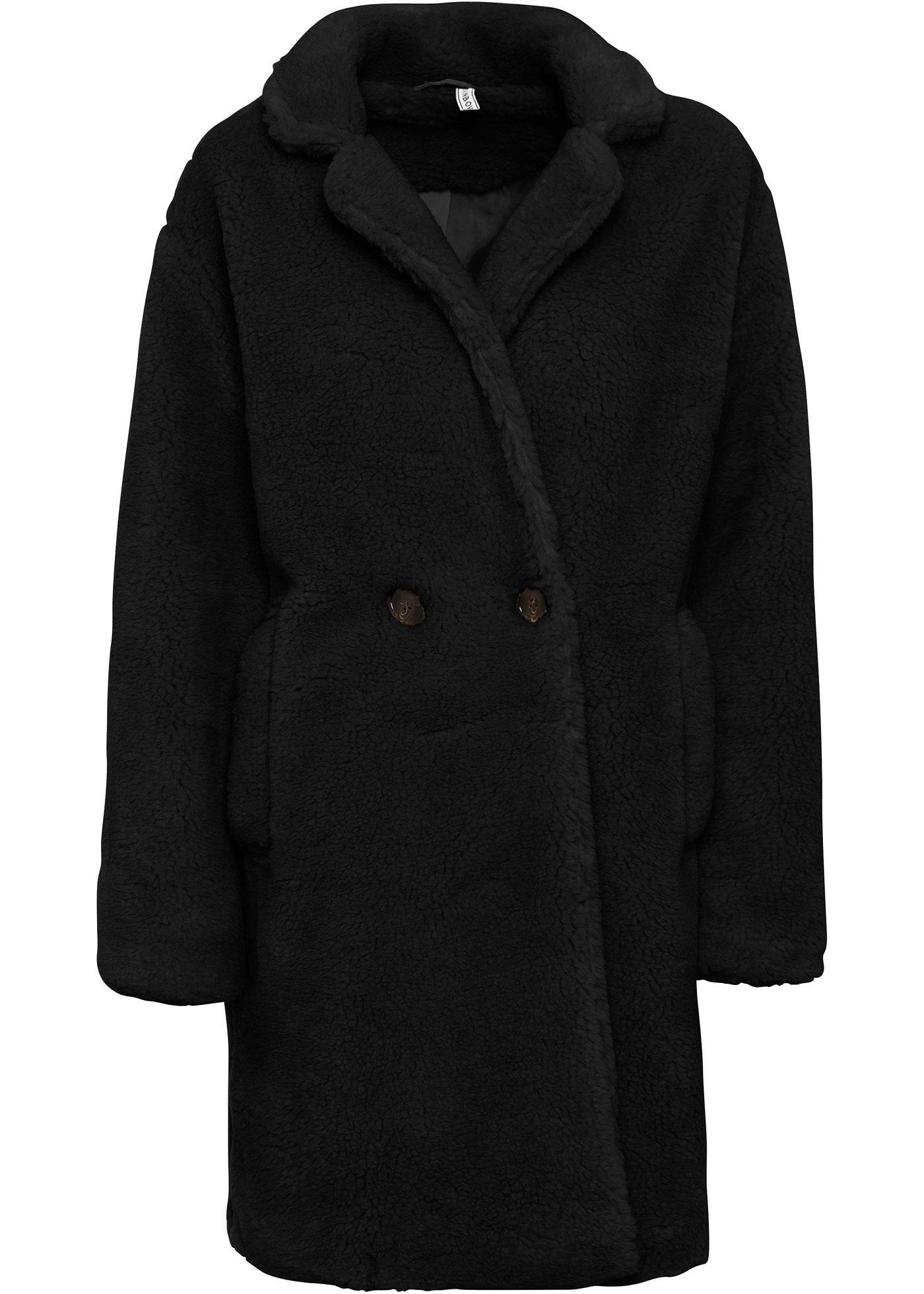 Lange imitatie lammy coat