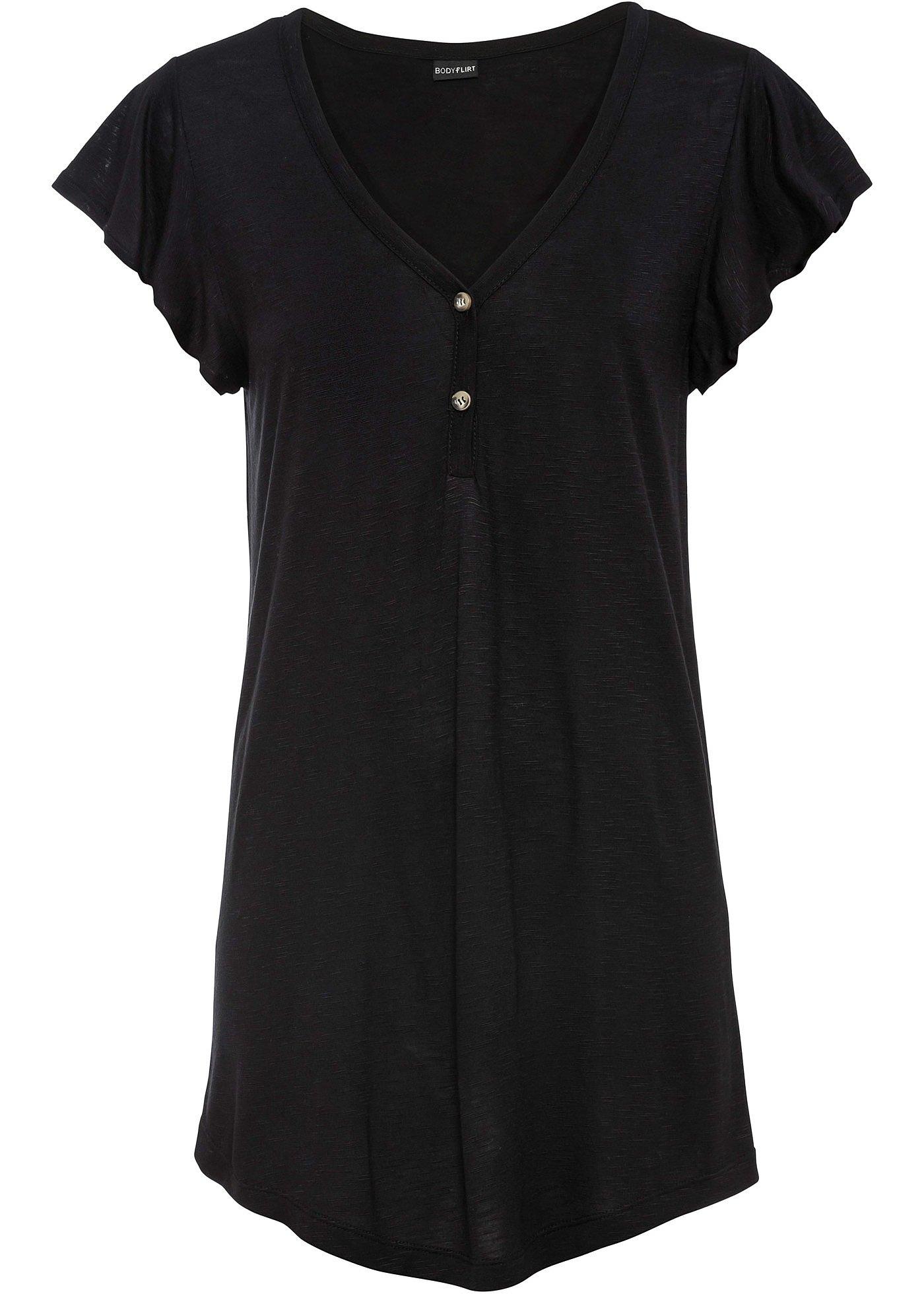 Longshirt met knoopjes