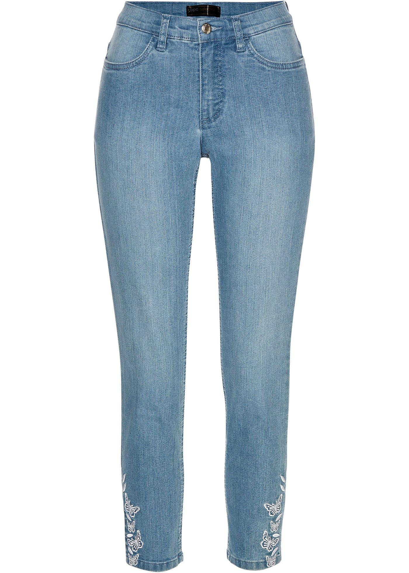 7/8 jeans met borduursel