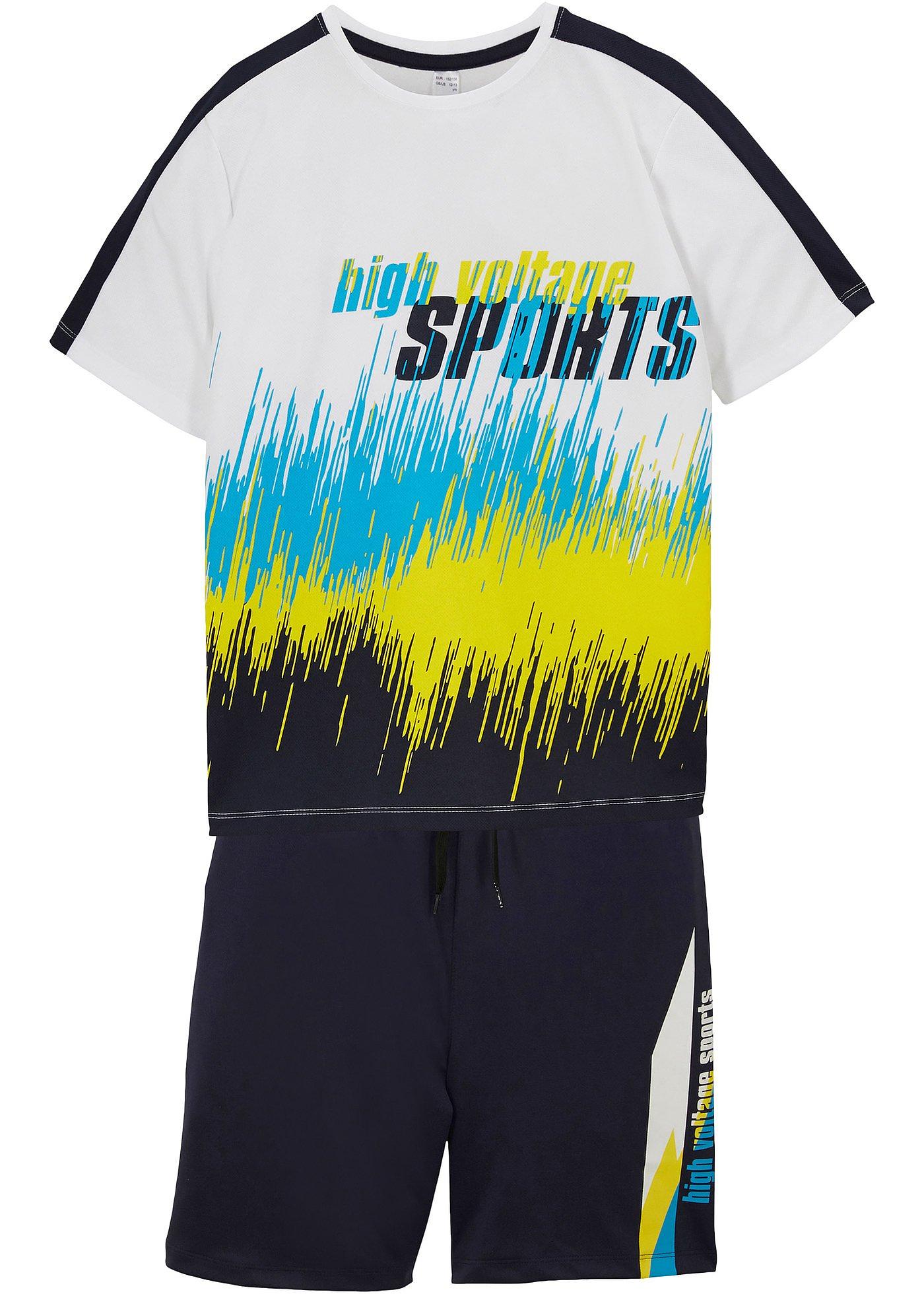 Jongens sportshirt en korte broek (2-dlg. set)