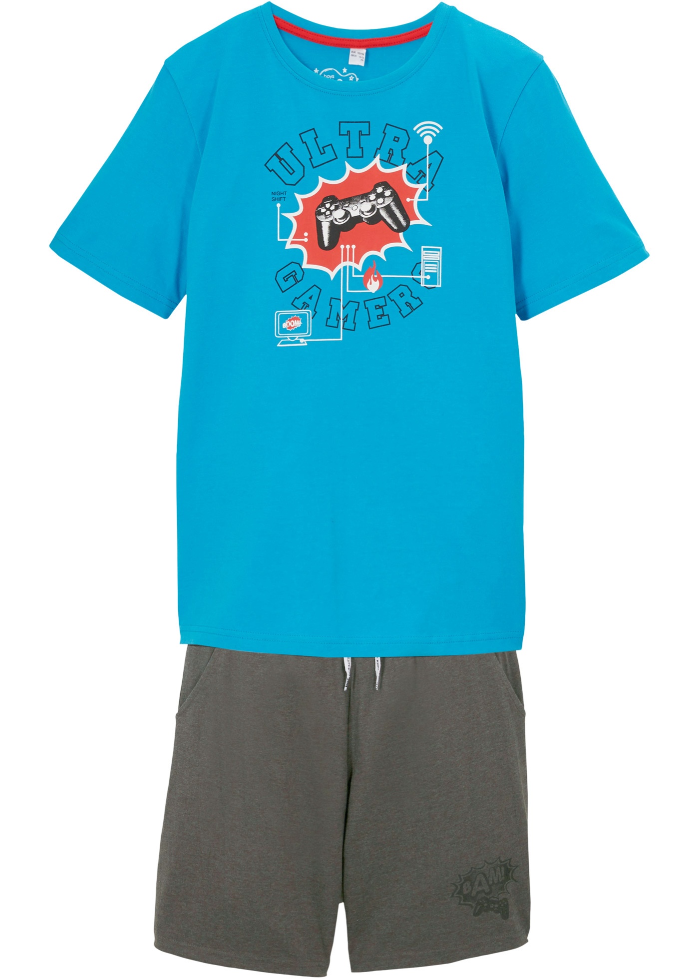 Jongens shirt en korte broek (2-dlg. set) met biologisch katoen