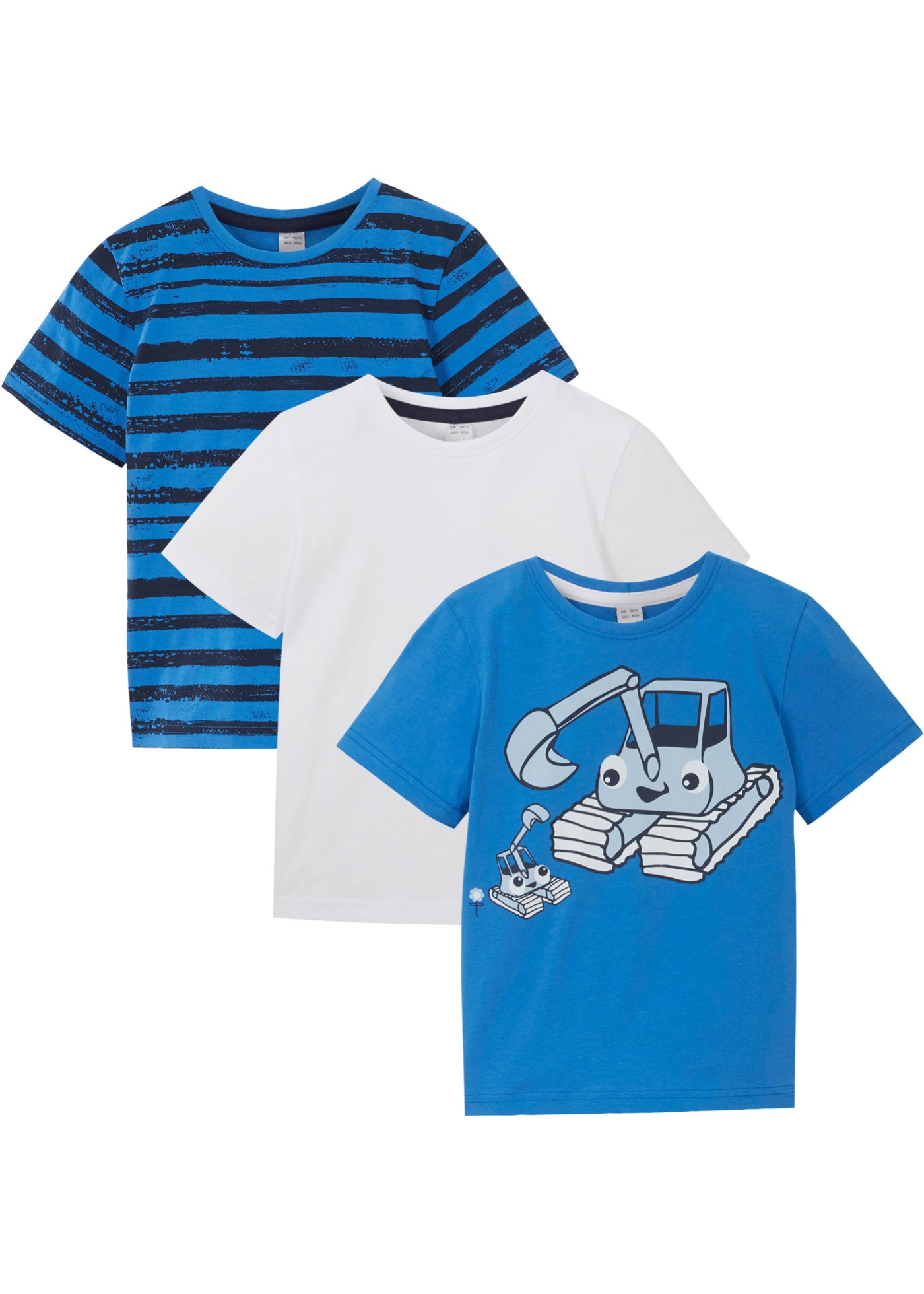 Kinderen T-shirt (set van 3) van biologisch katoen