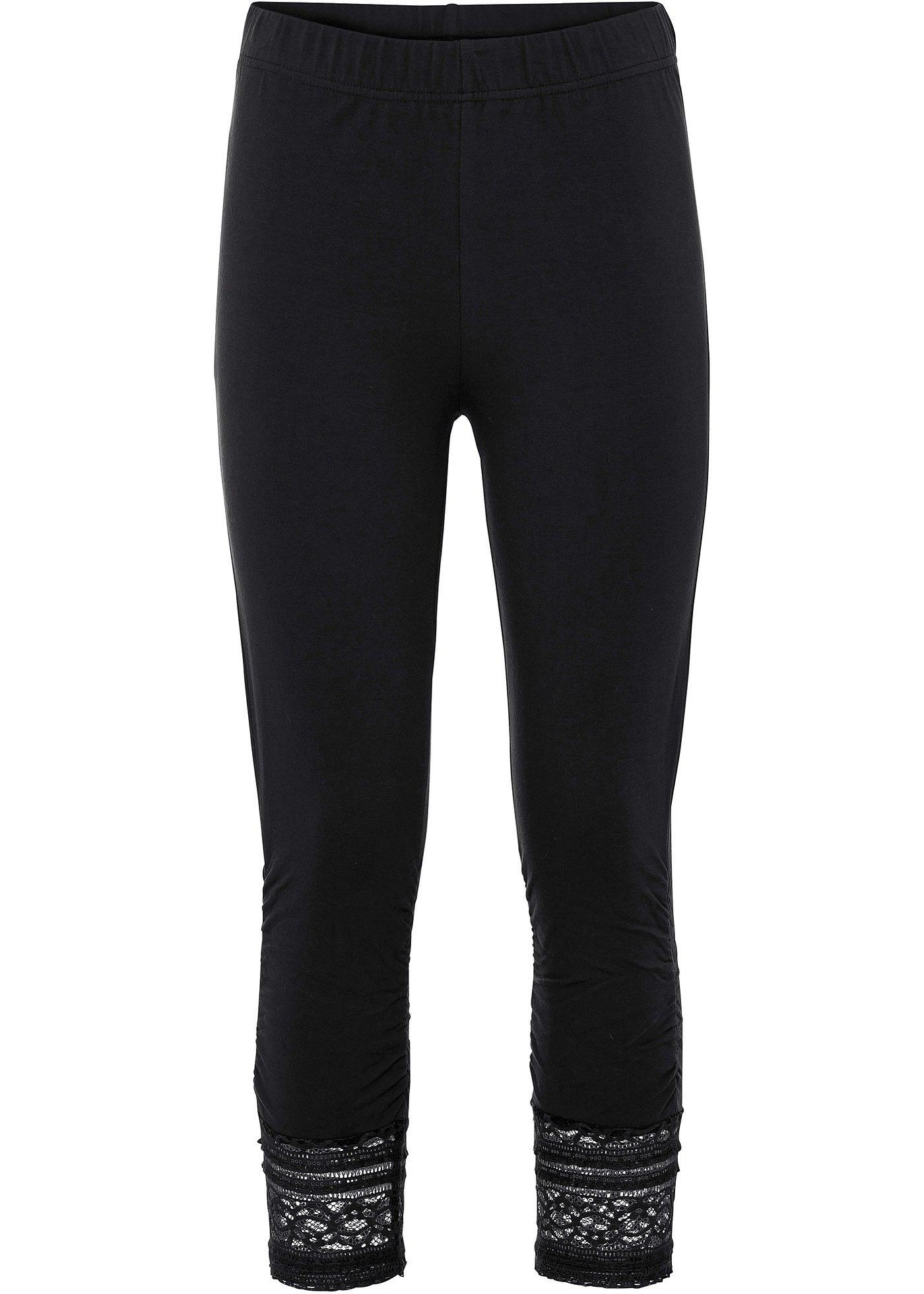 Capri legging met kant