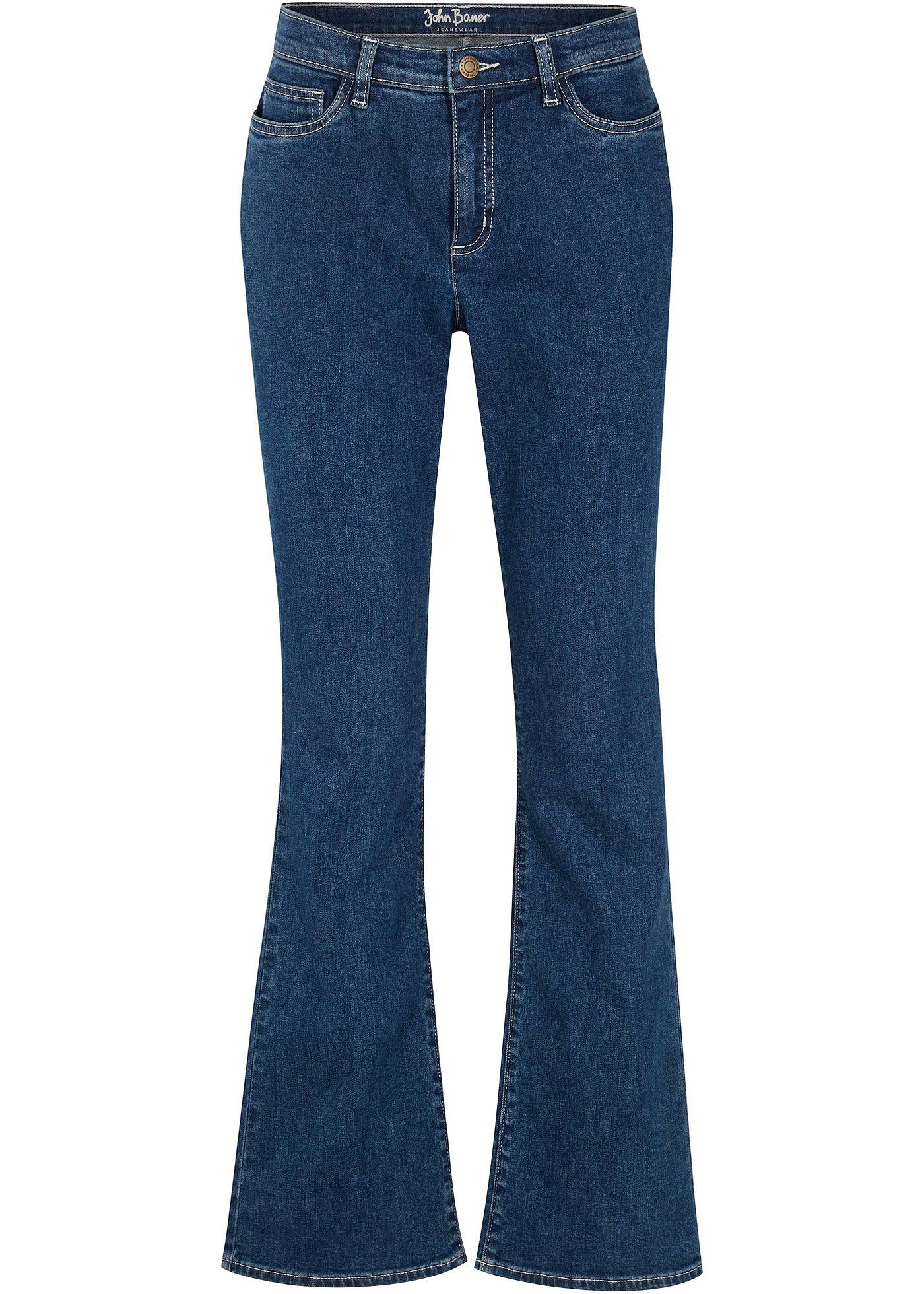 Stretch jeans met biologisch katoen, bootcut