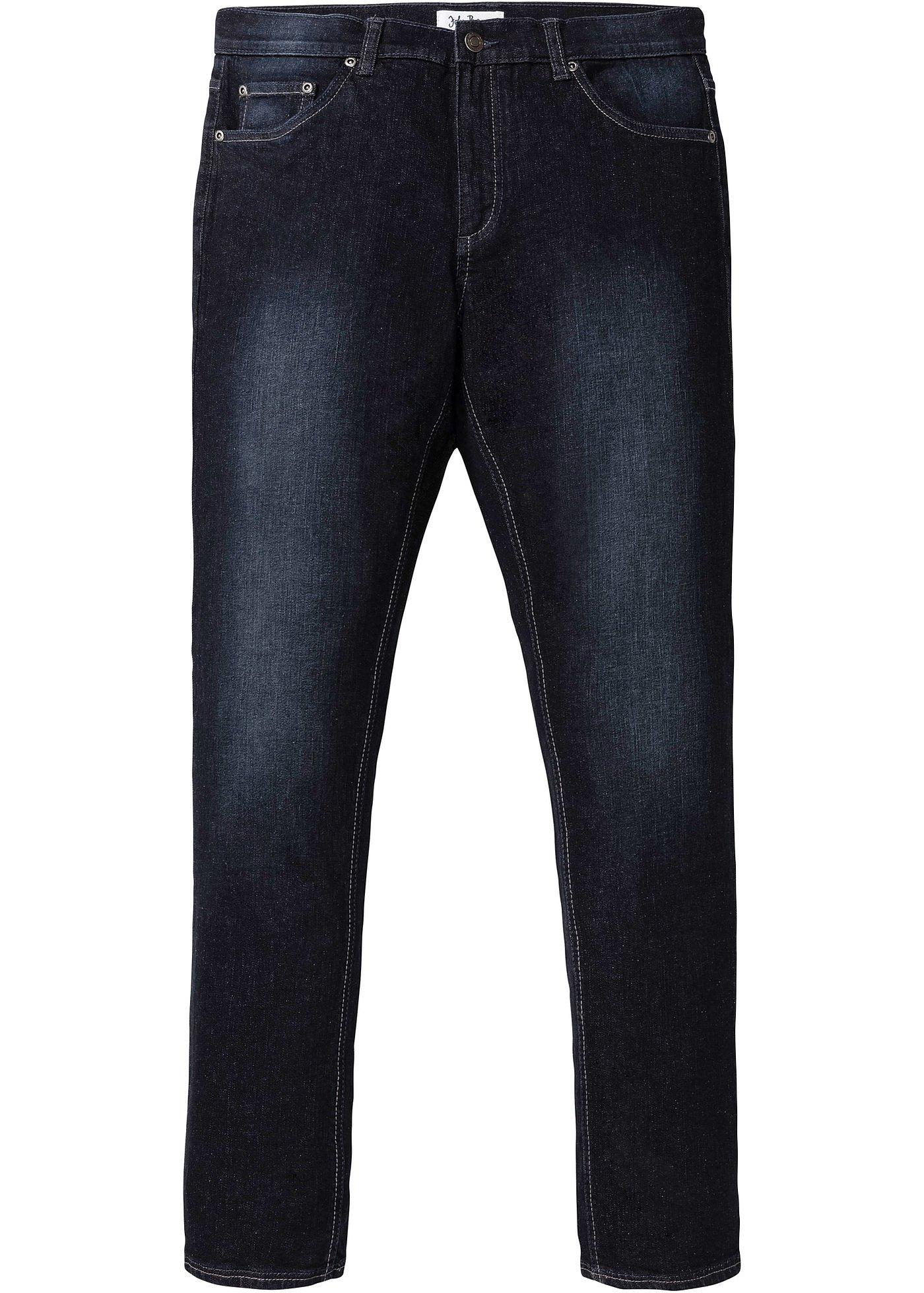 Regular fit stretch jeans met comfort fit, tapered