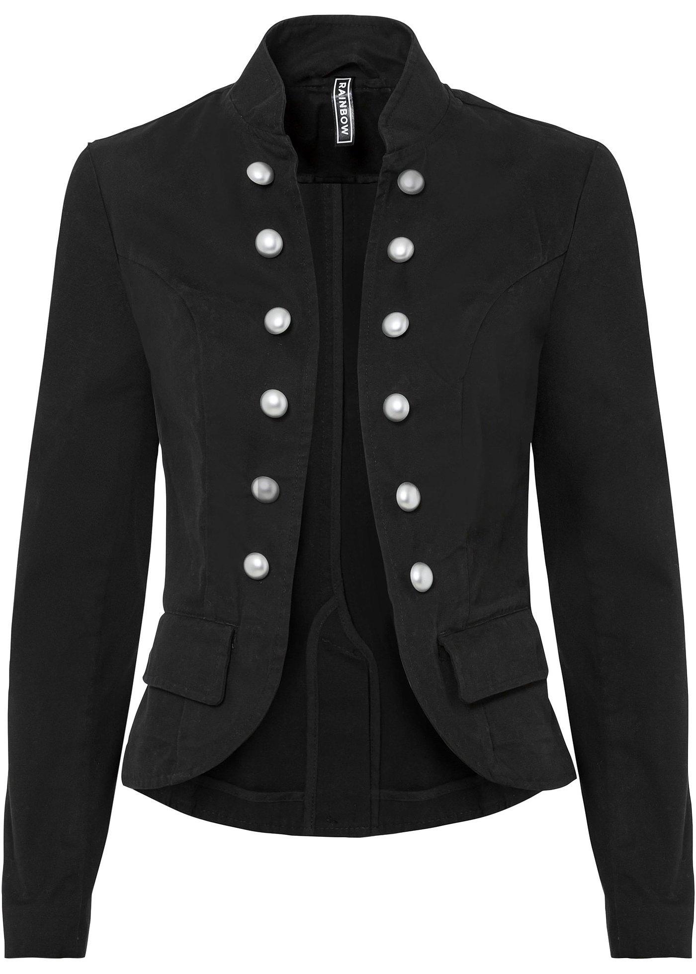 Blazer met decoratieve knopen