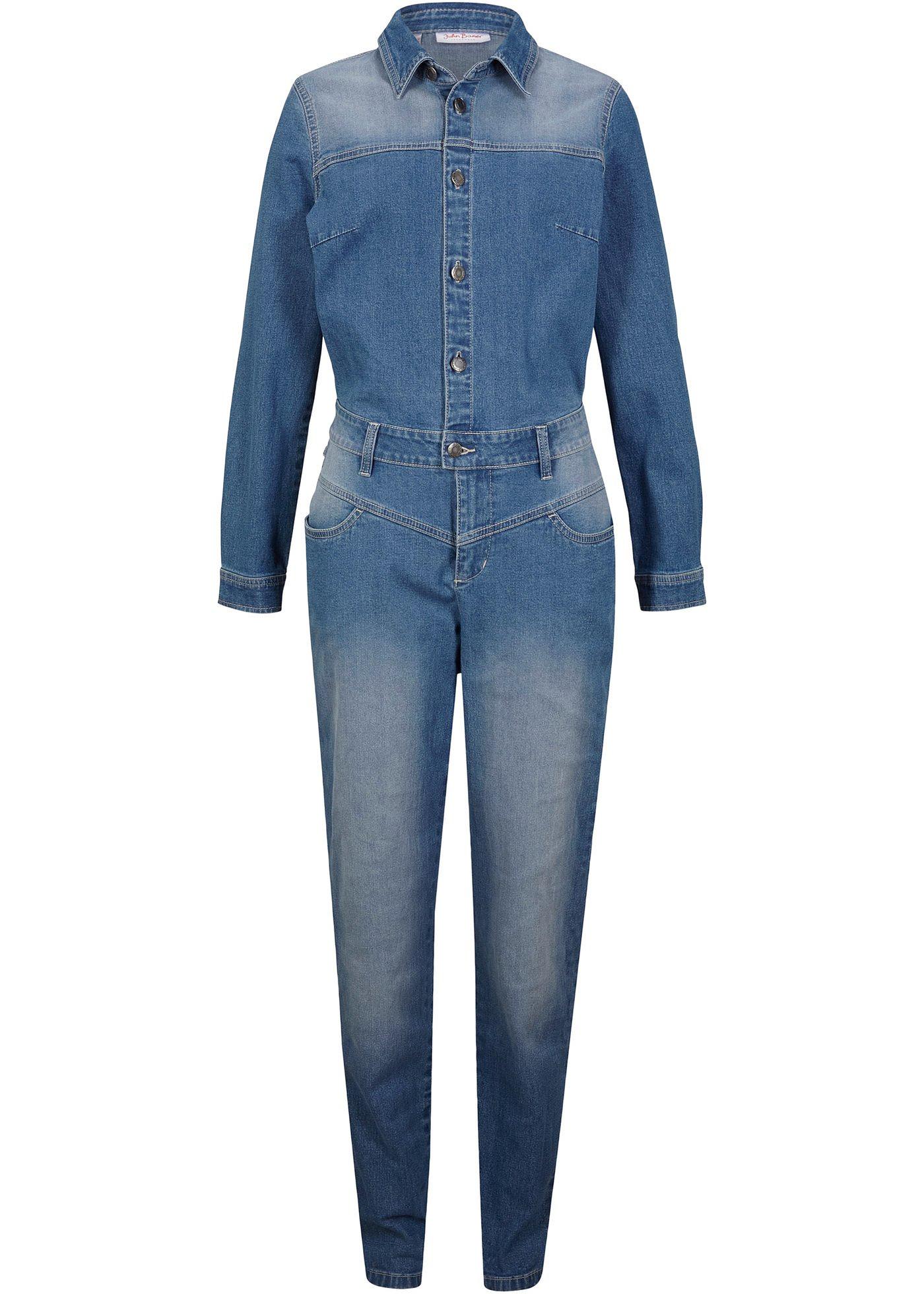 Jeans jumpsuit met stretch