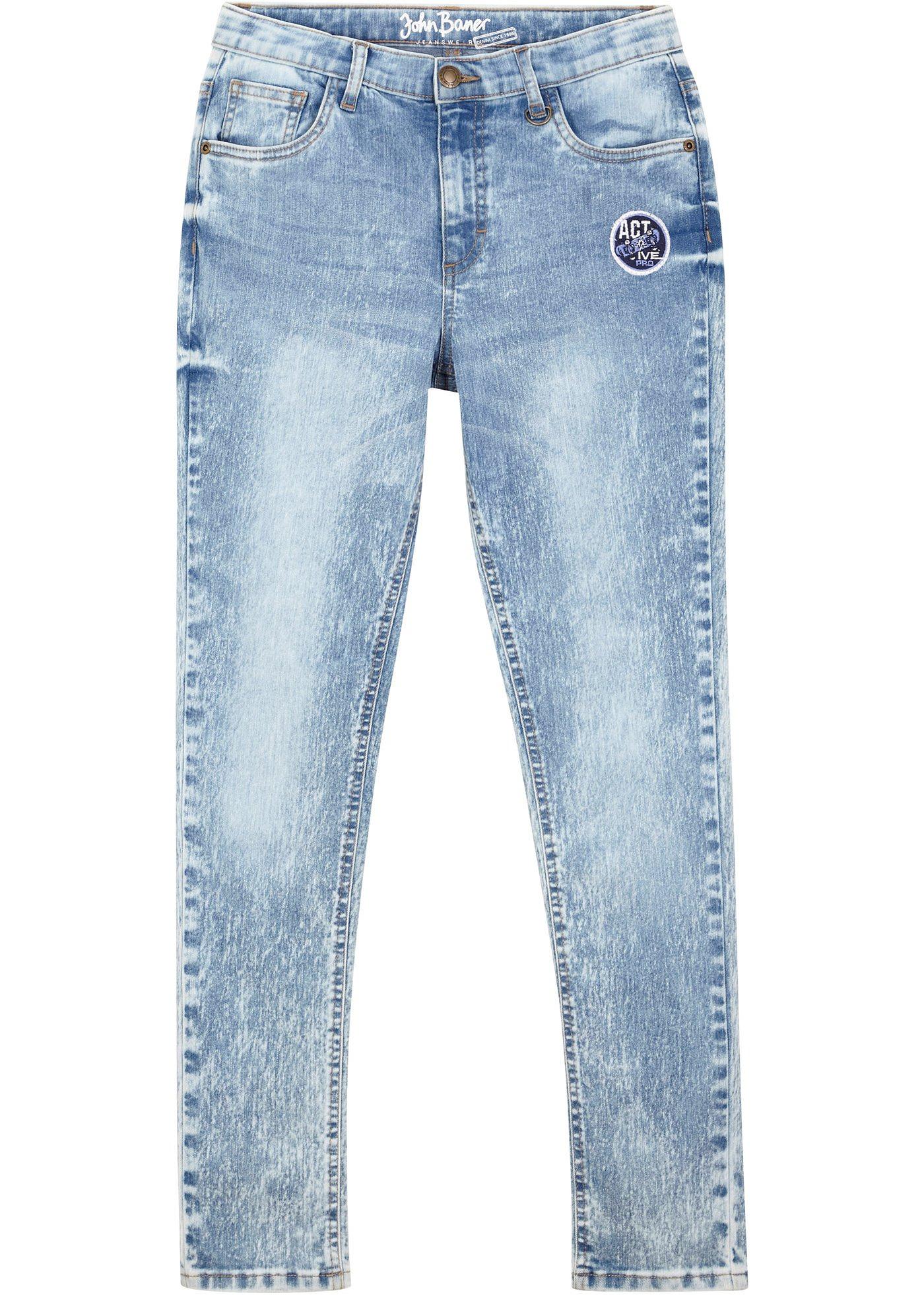 Jongens skinny jeans met cloudy wassing