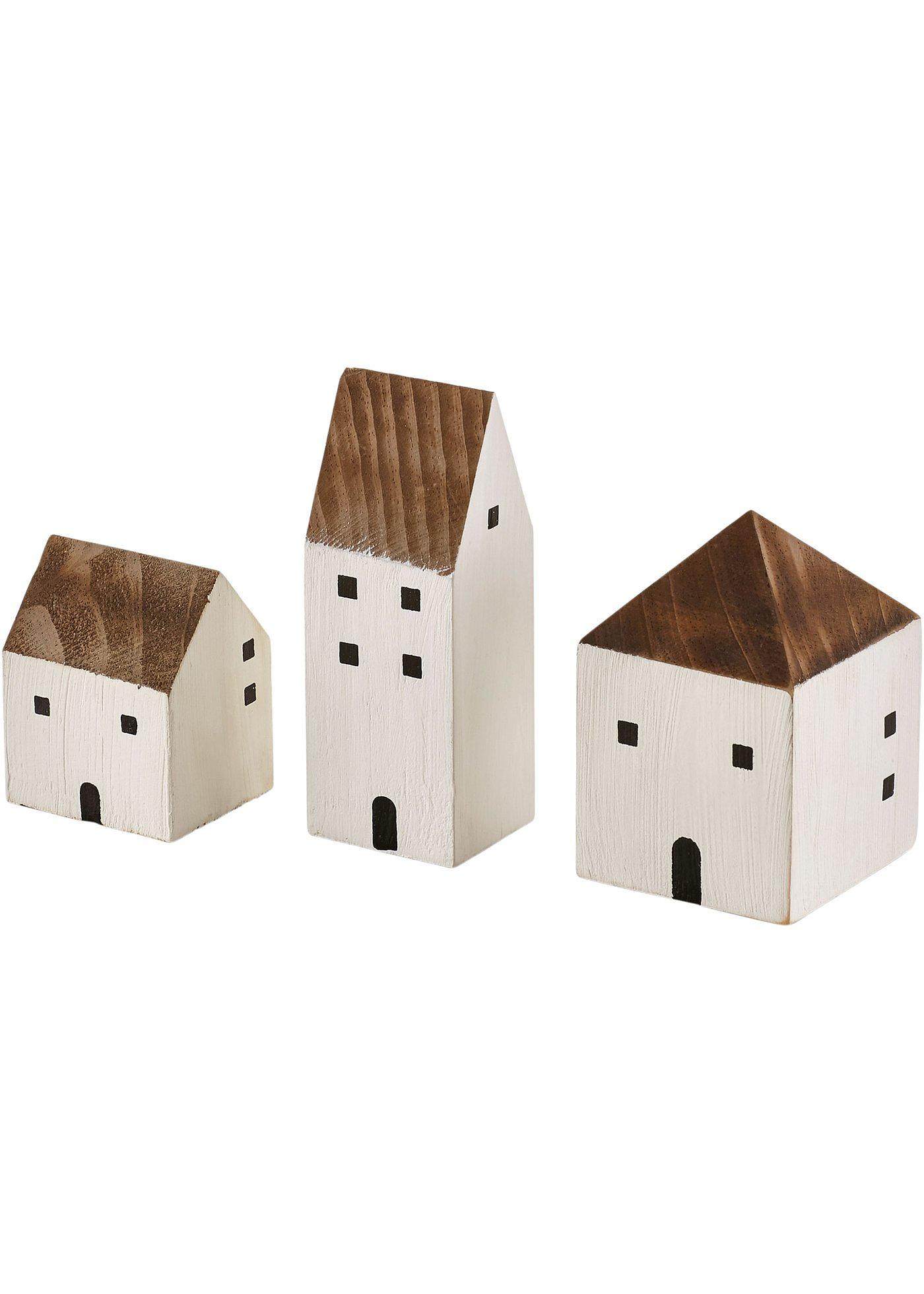 Ornament huizen (3-dlg. set)