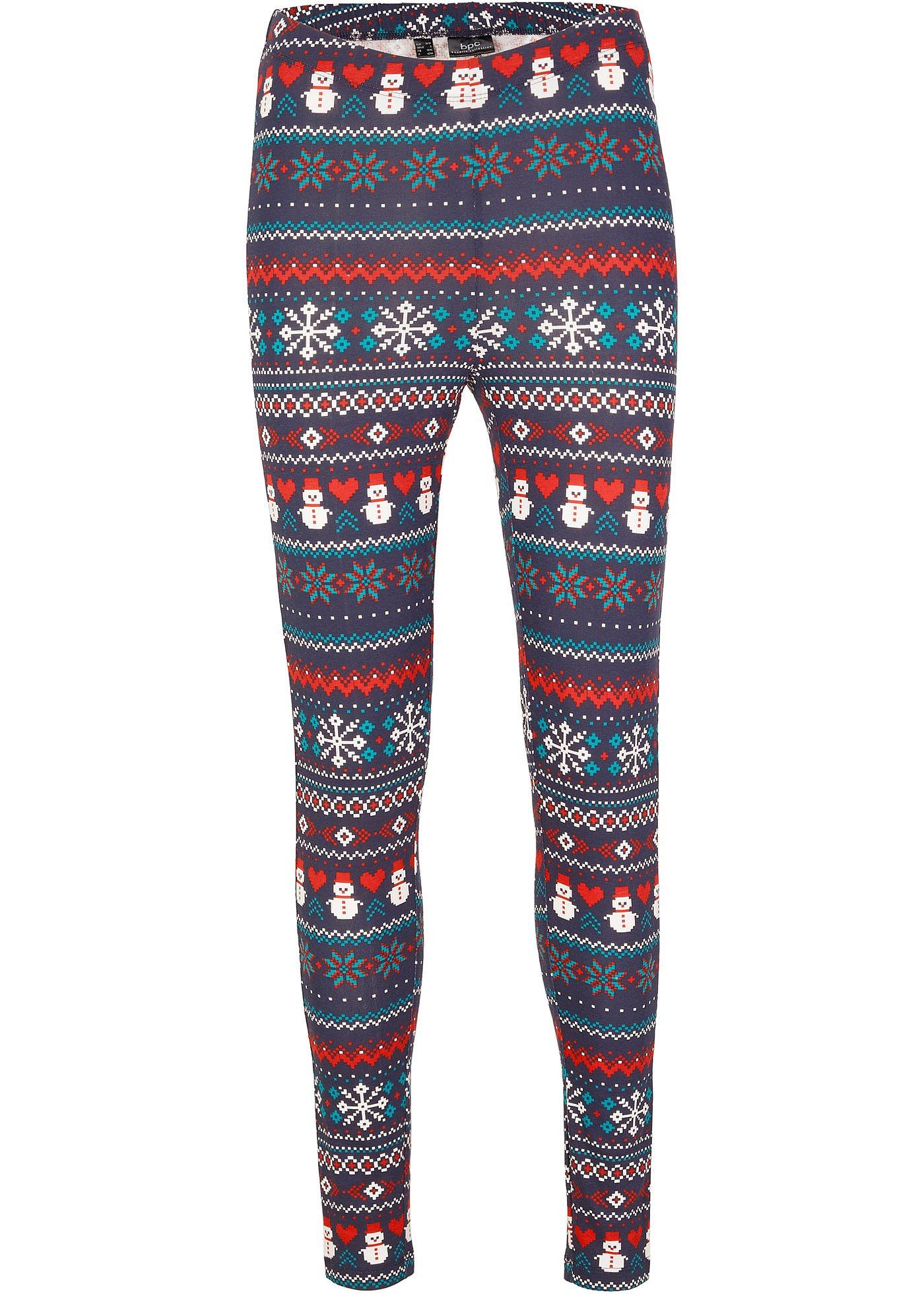 Legging met kerstprint