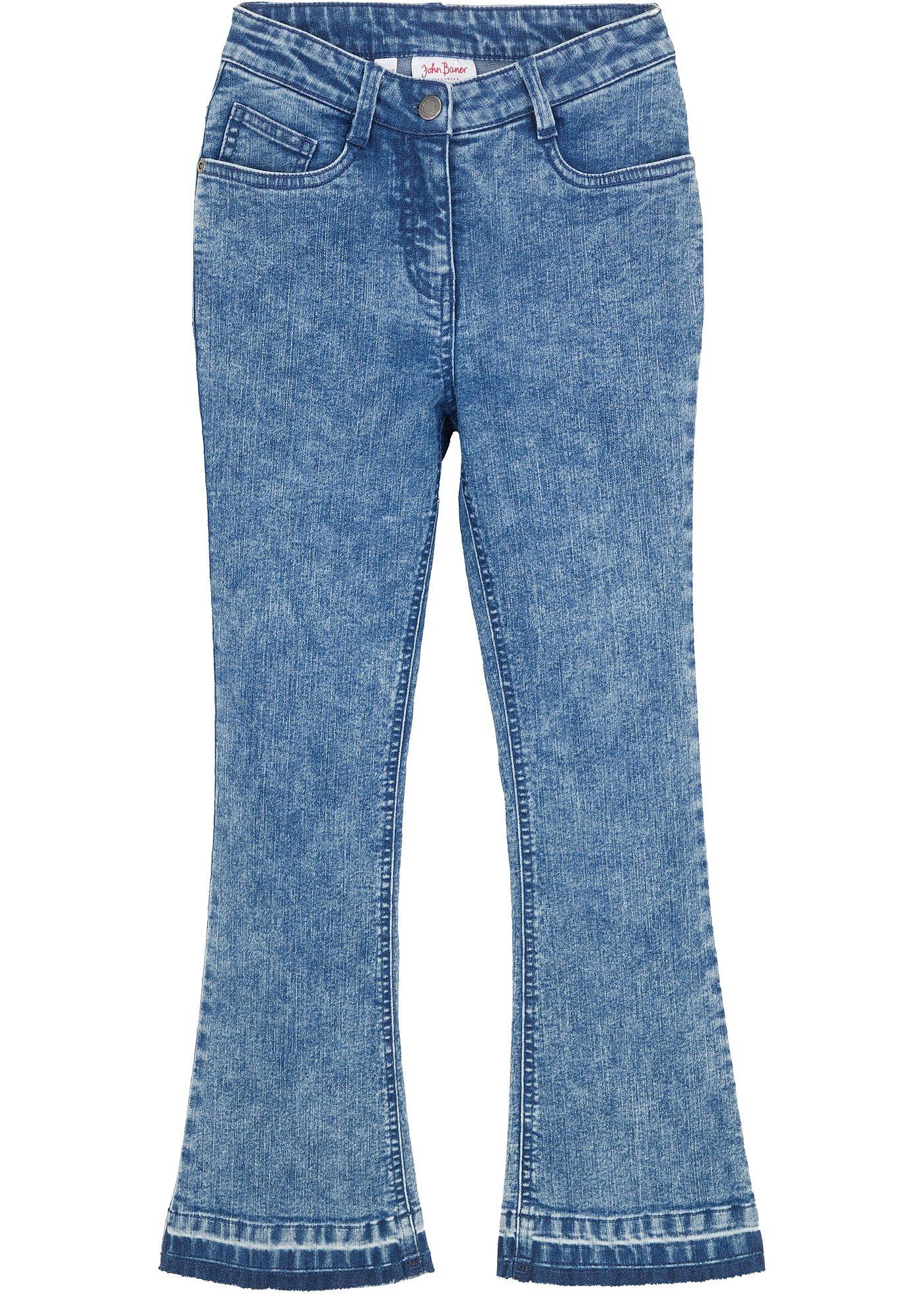 Meisjes stretch jeans, flared