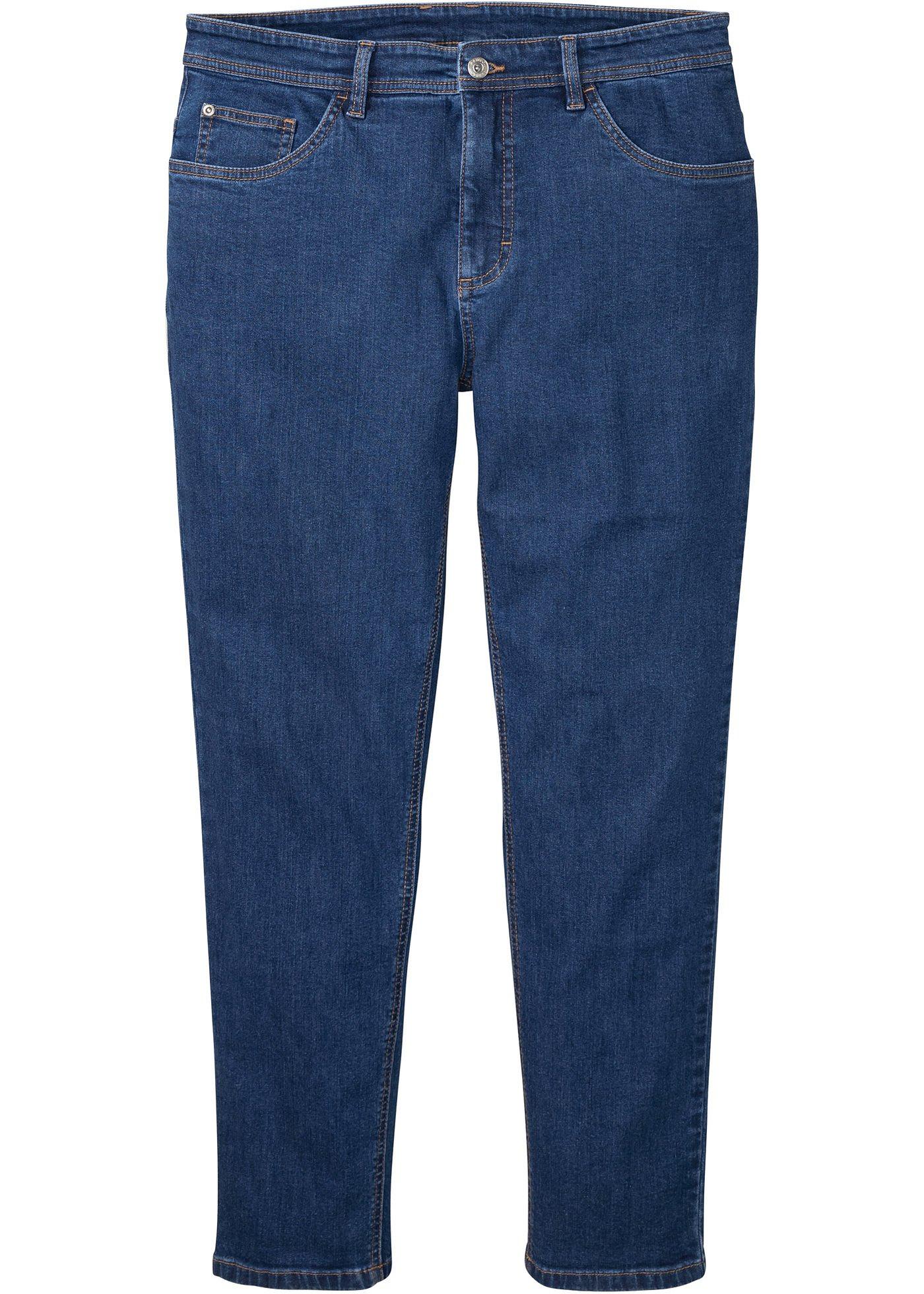 Cropped stretch jeans met biologisch katoen