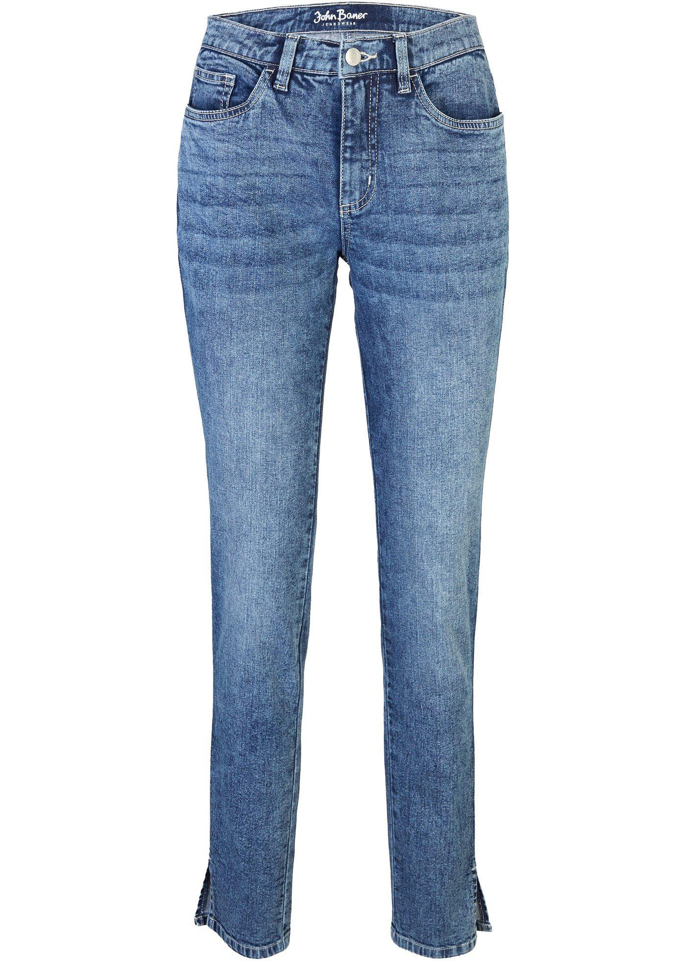 Slim fit stretch jeans met biologisch katoen