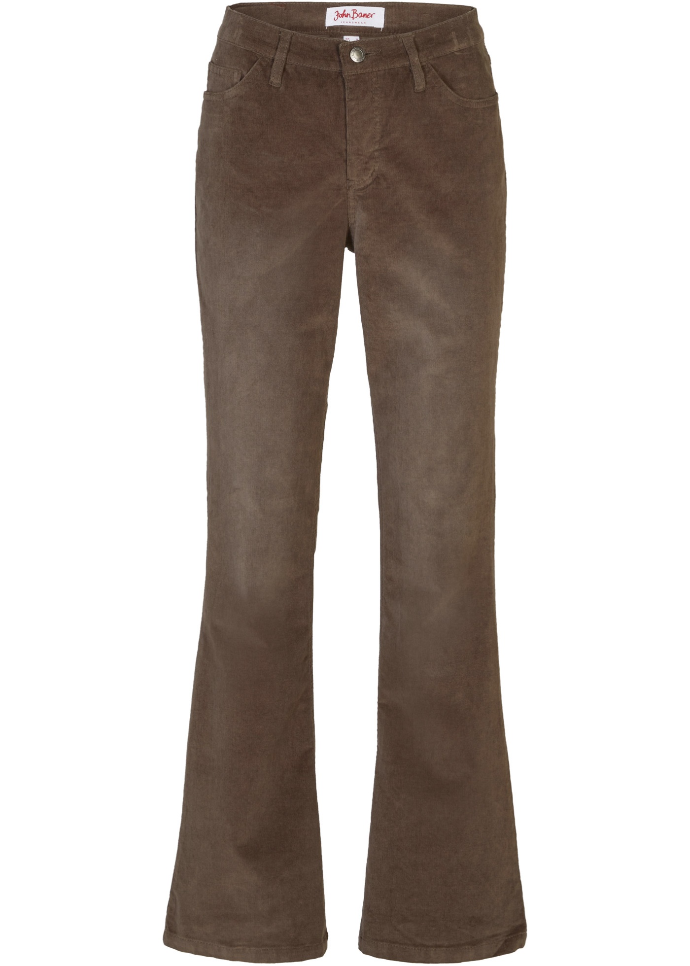 Stretch corduroy broek, flared