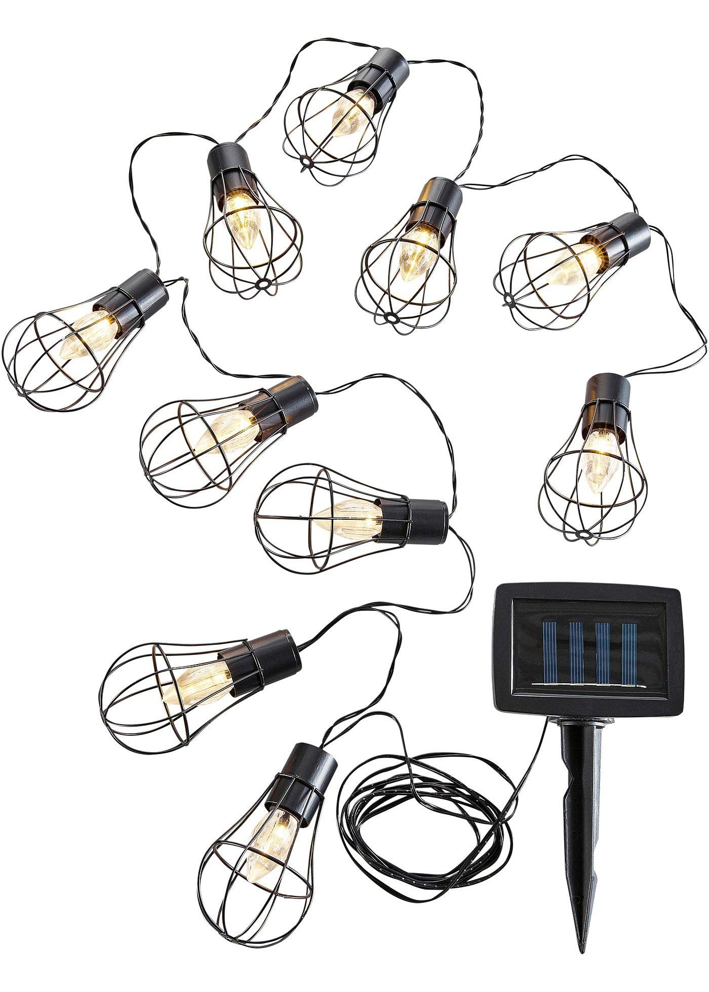 Solar lichtslinger met 10 lampen