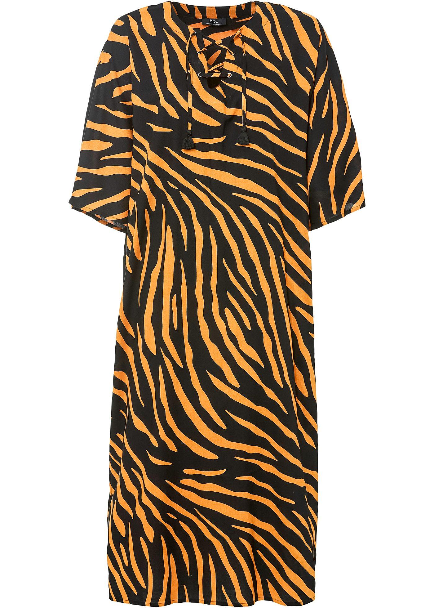 Kaftan jurk met animalprint