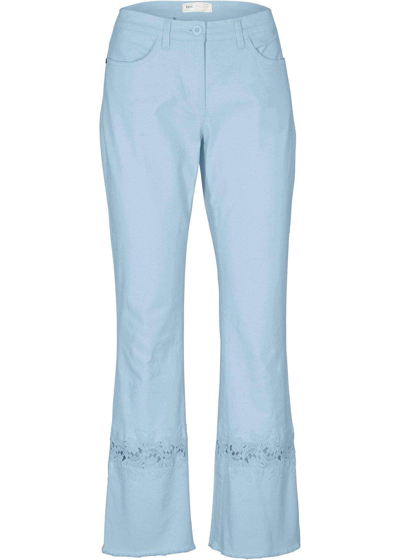 7/8 broek met broderie anglaise