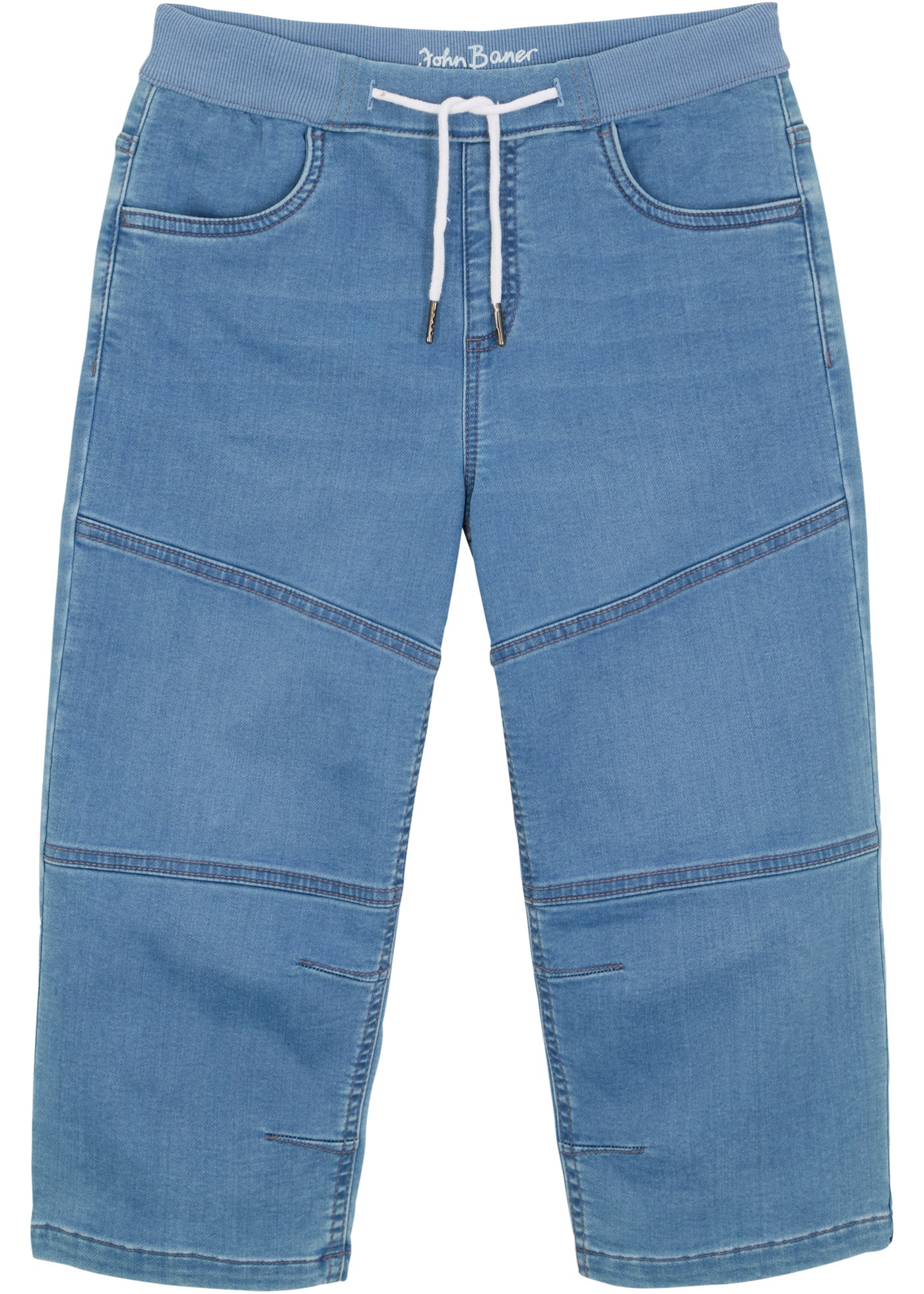 Jongens jeans bermuda met wassing, regular fit