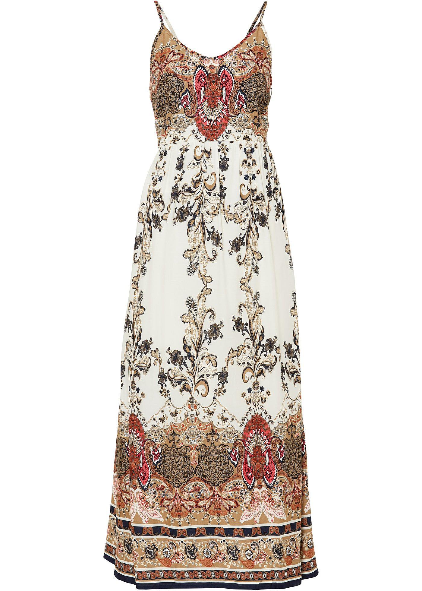 Maxi jurk met paisleyprint van viscose