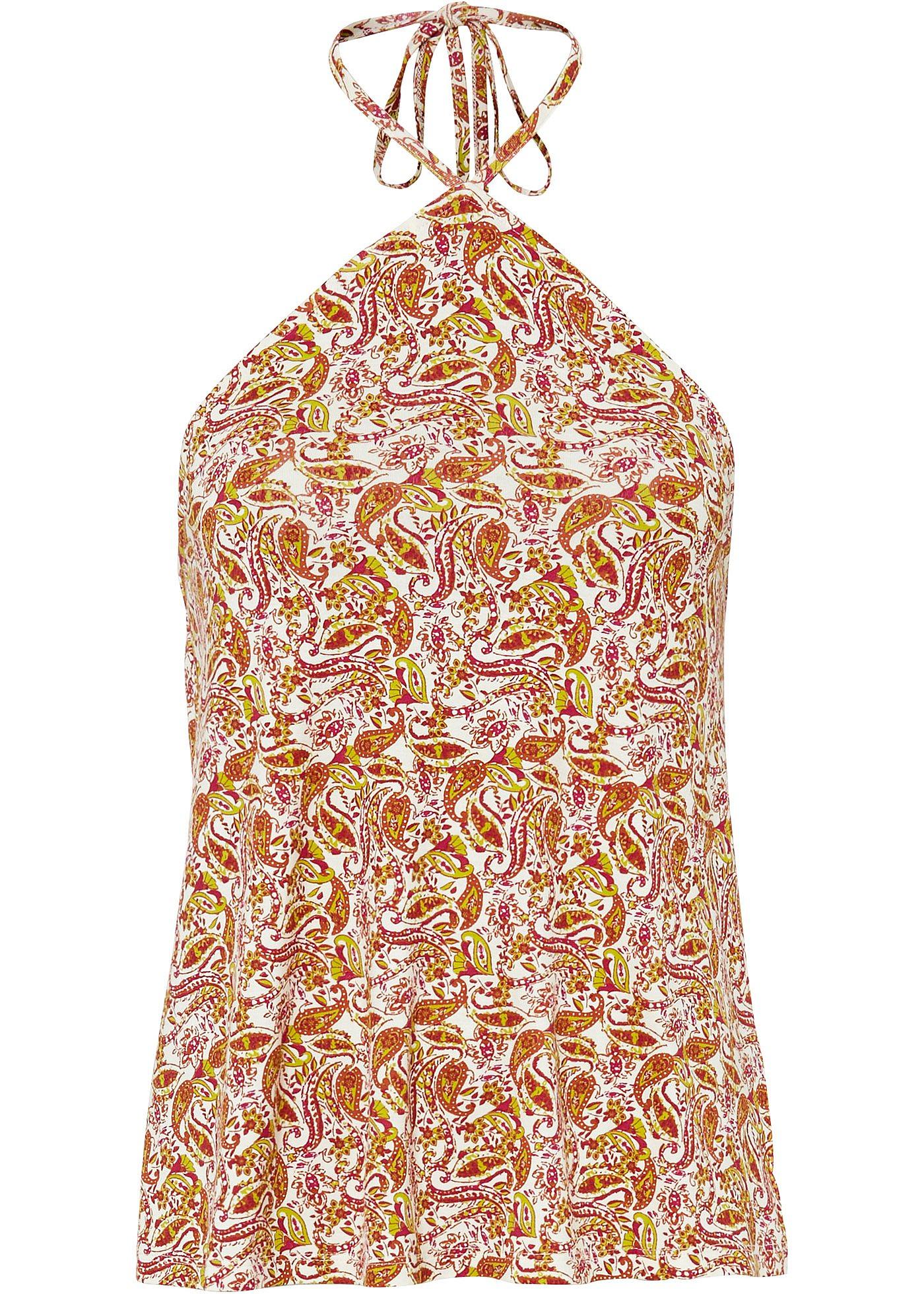 Top met paisley van viscose