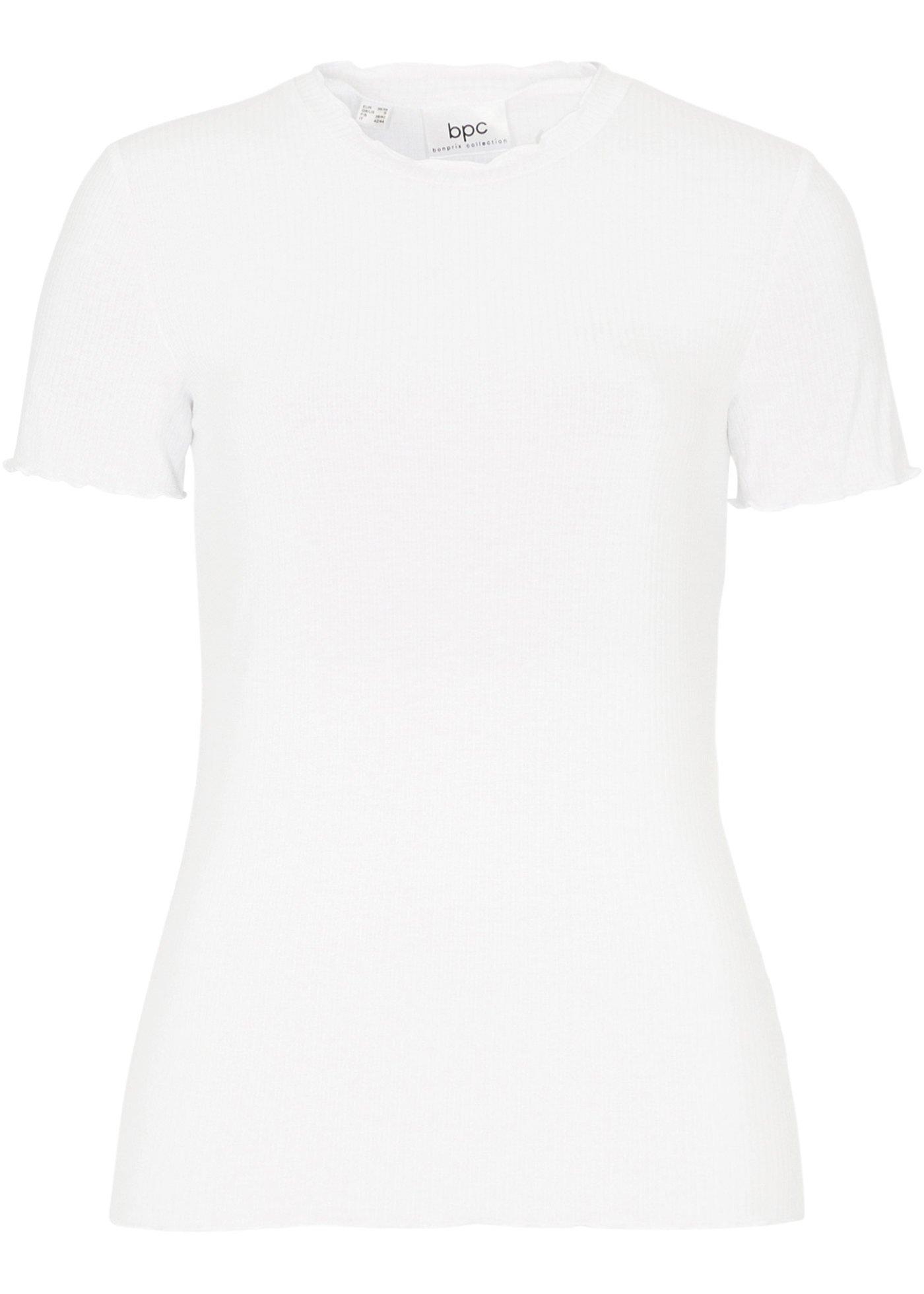 Geribd T-shirt met viscose