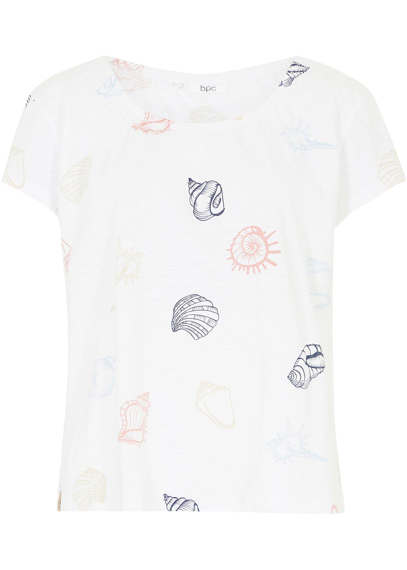 Carmen-shirt met print