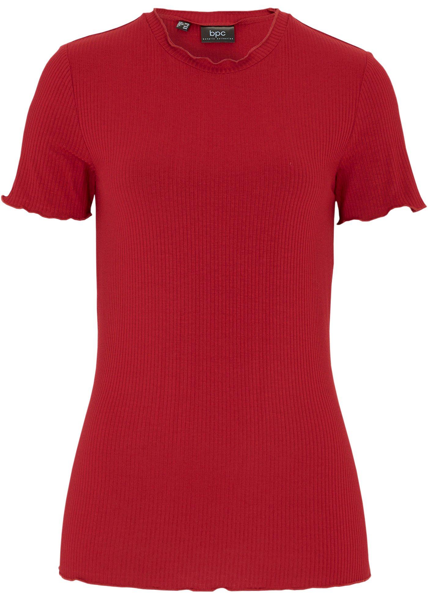 Geribd T-shirt met viscose