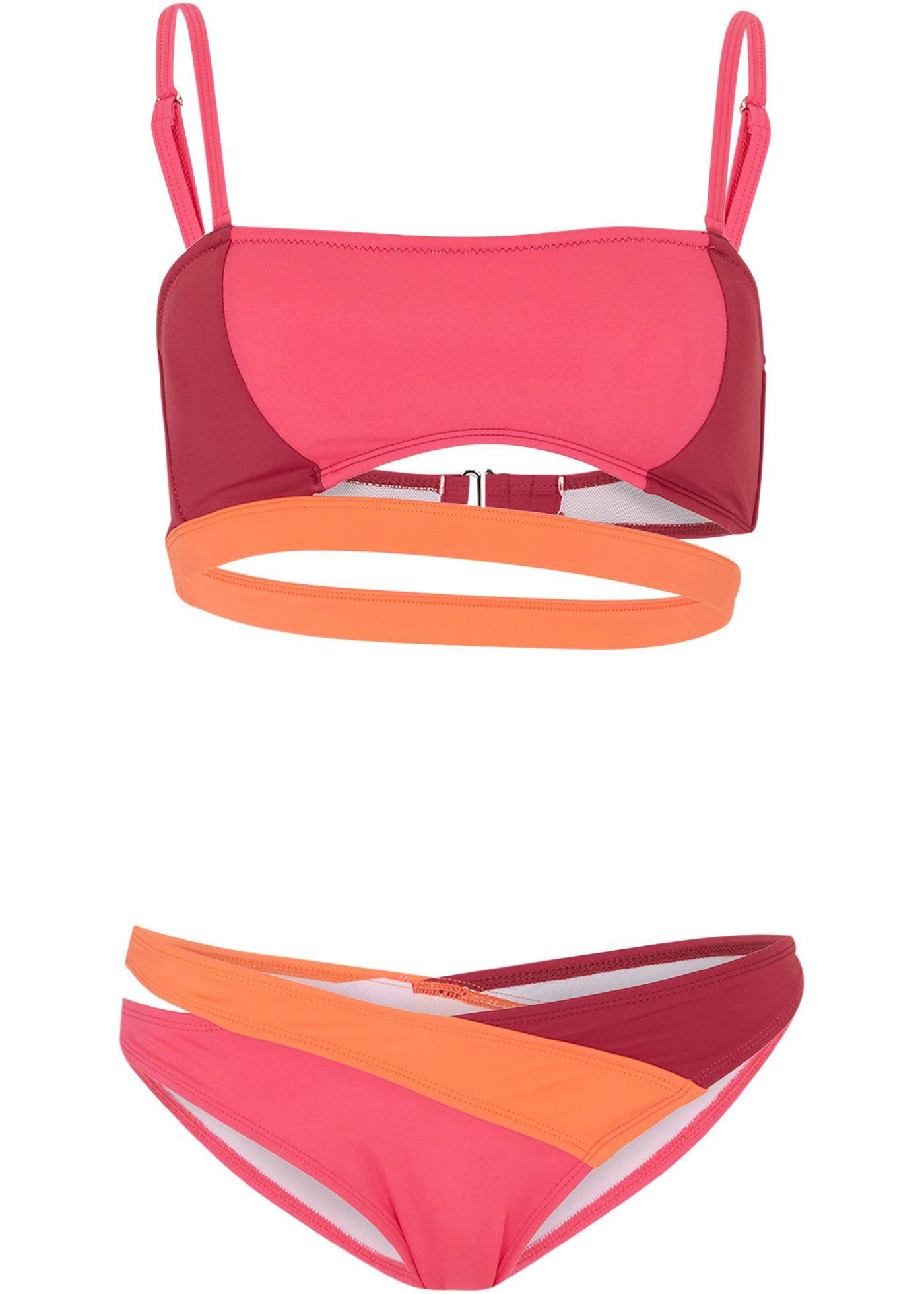 Bandeau bikini met gerecycled polyamide (2-dlg. set)