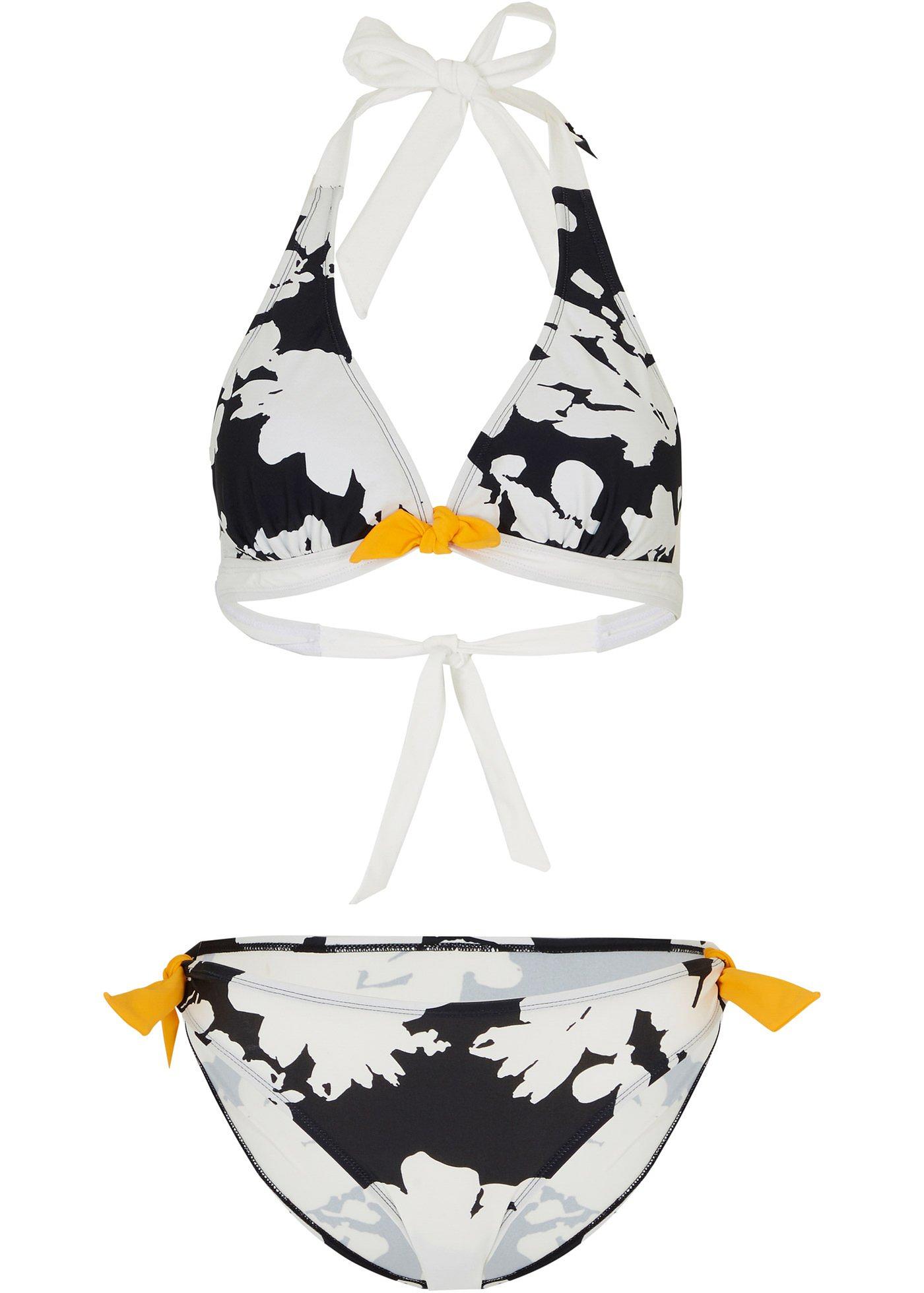 Halter bikini met gerecycled polyamide (2-dlg. set)