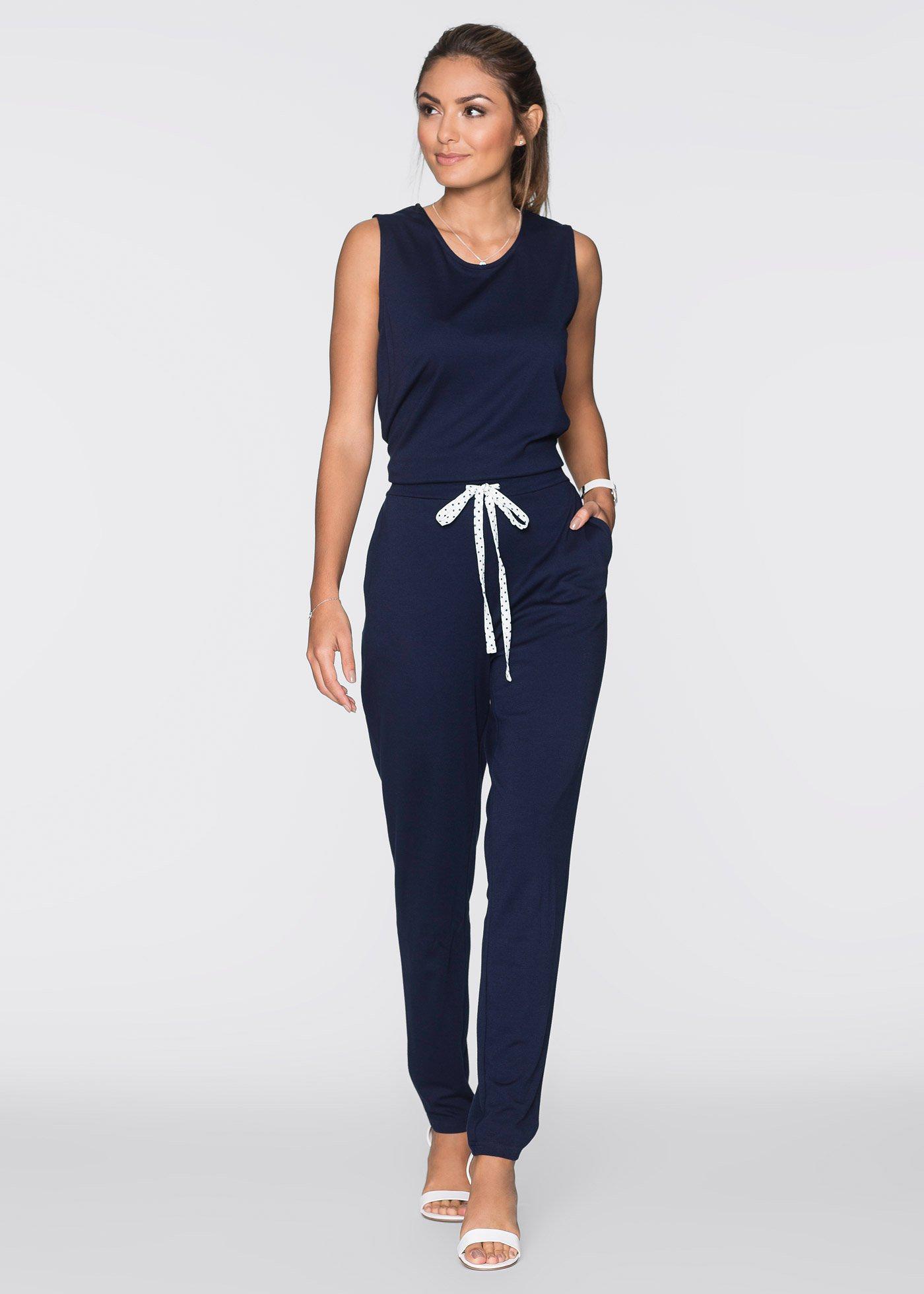Jumpsuit donkerblauw BODYFLIRT bestel online bonprix.nl