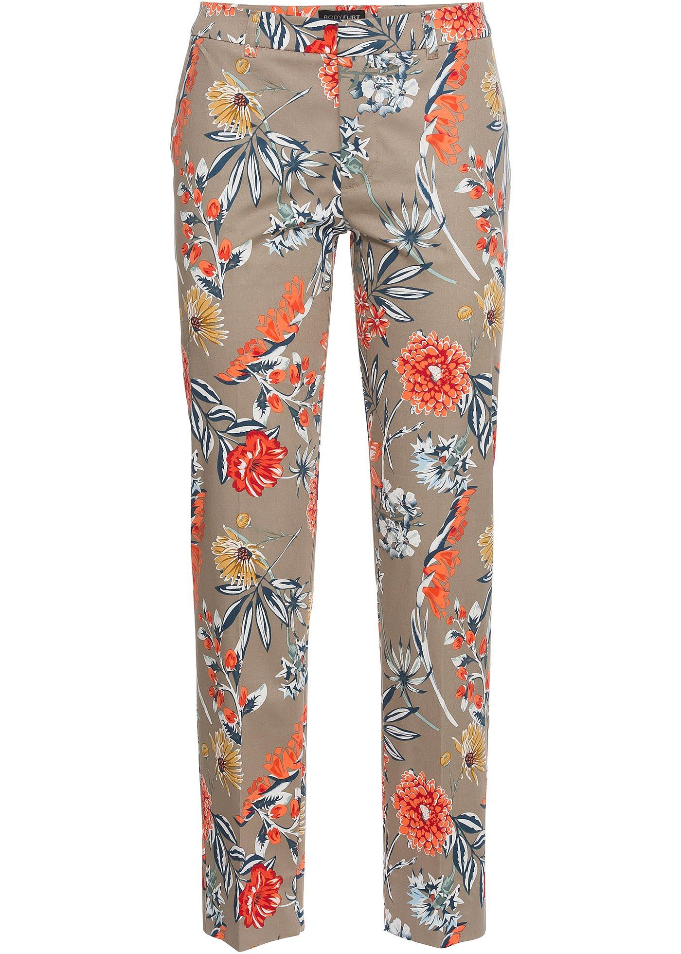 7/8 stretch broek met print