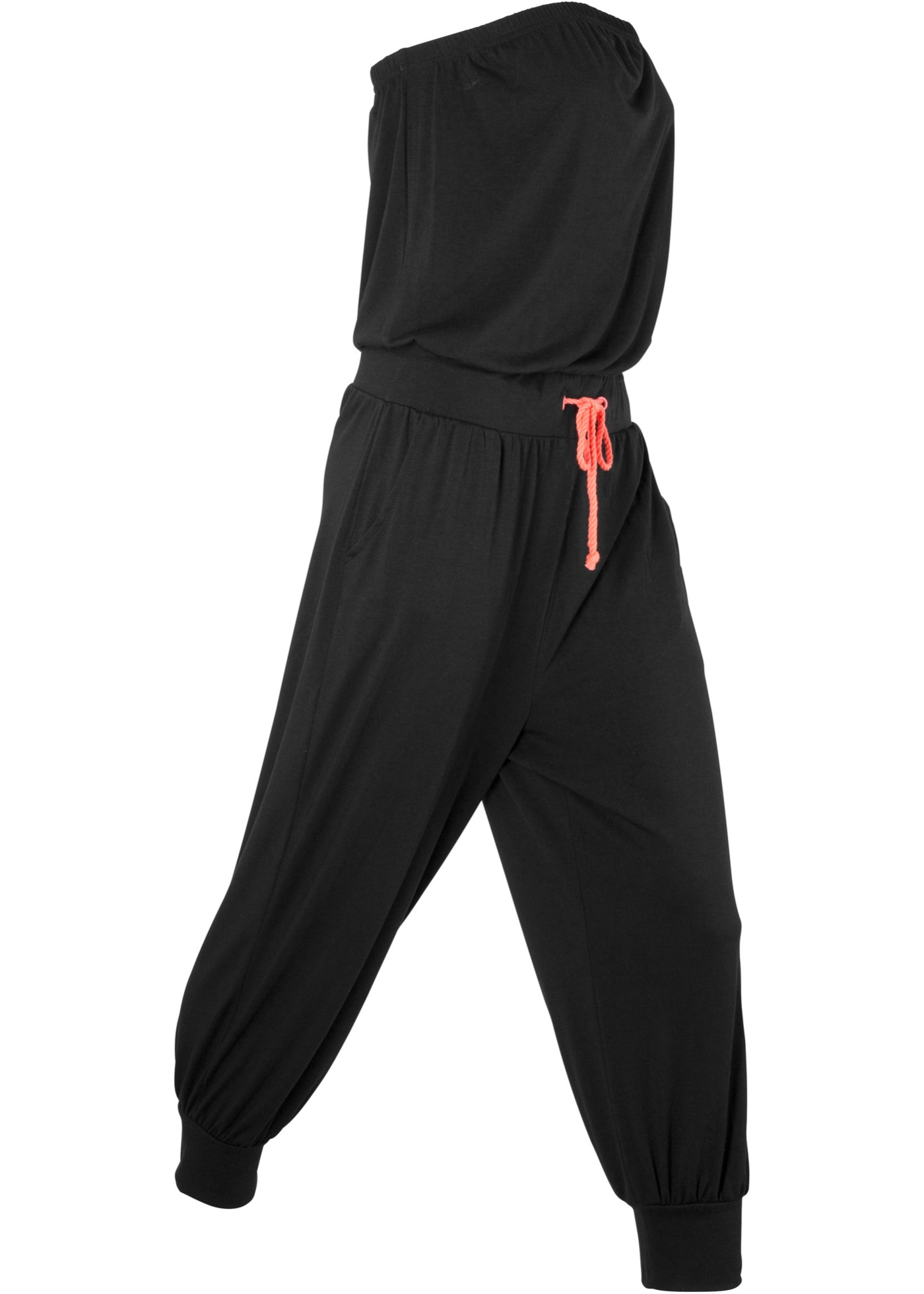 Strapless jumpsuit met viscose