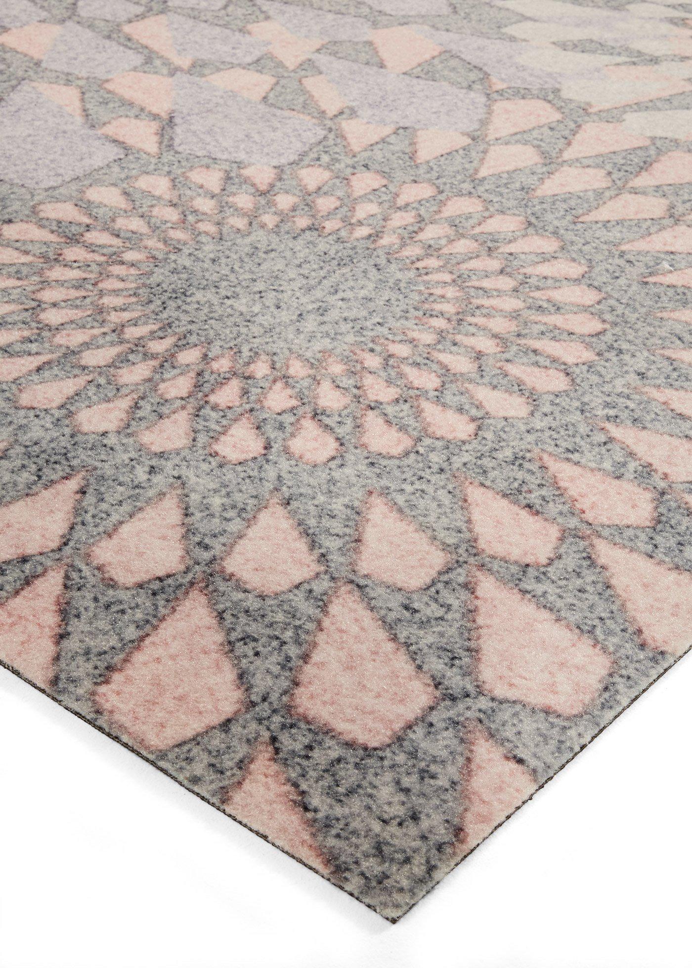 Wasbaar vloerkleed met ronde ornamenten Wasbaar vloerkleed met ronde ornamenten