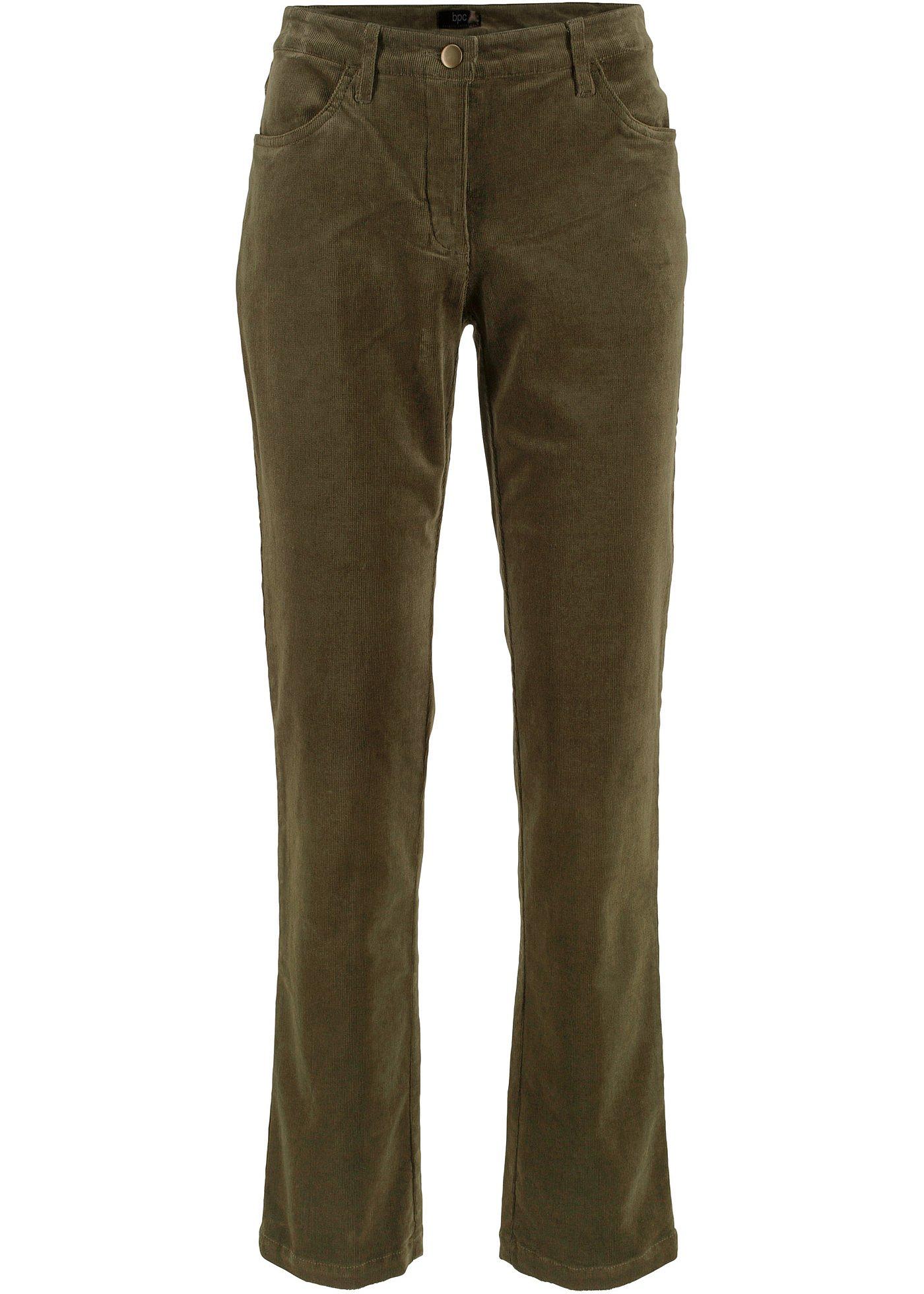 Stretch corduroy broek, straight