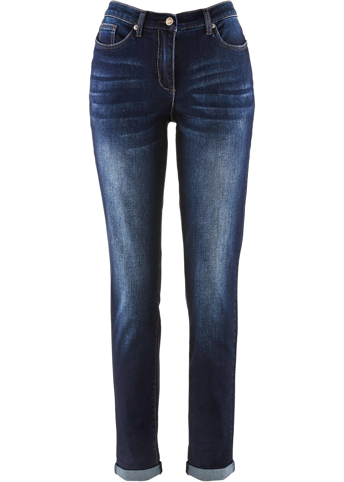 Stretch boyfriend jeans met comfortband