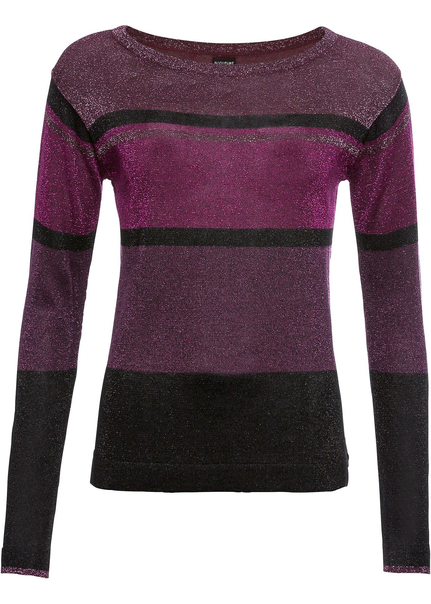 bonprix Lurex trui met strepen