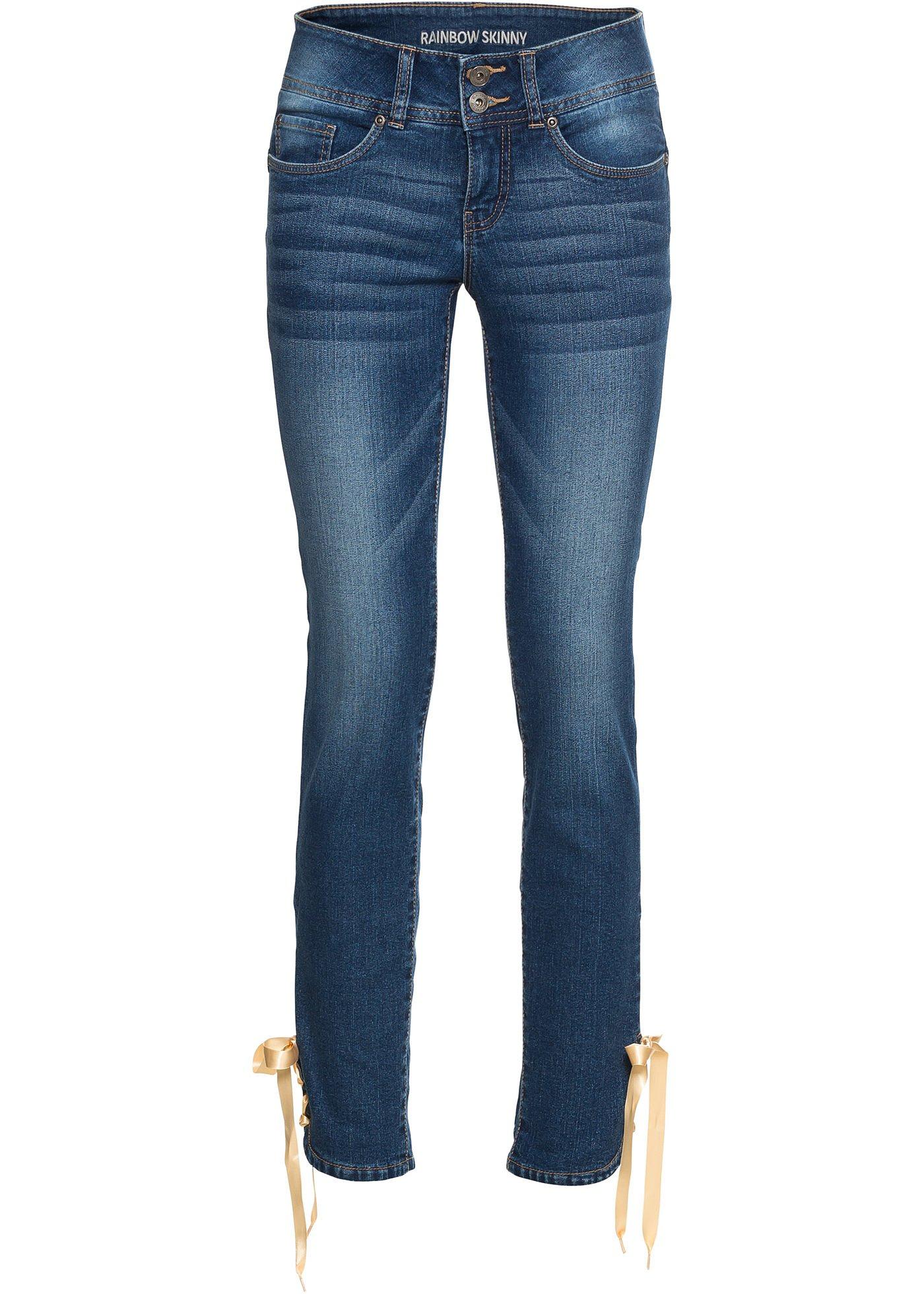 Rainbow Skinny Push Up Jeans rainbow kopen in de aanbieding