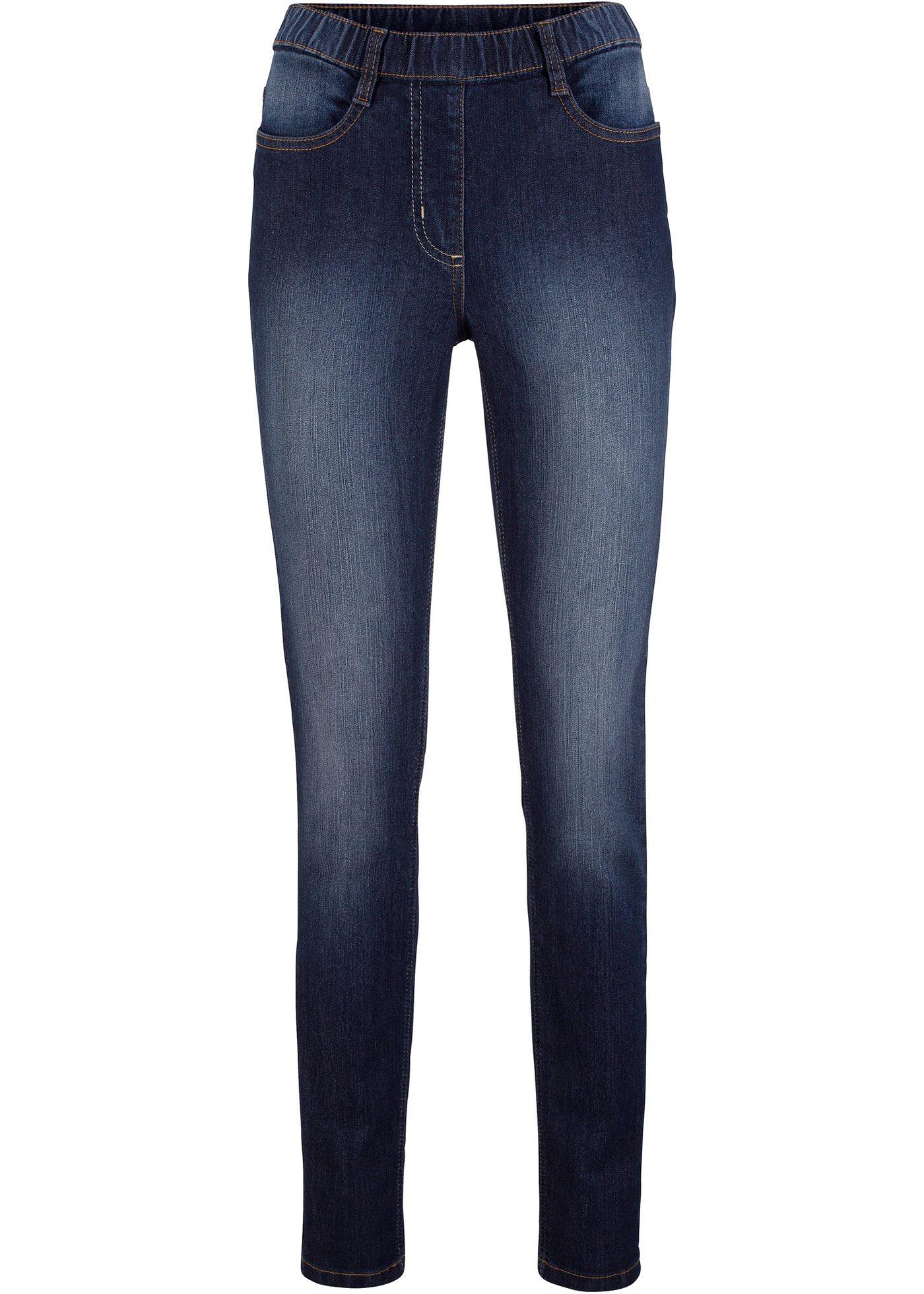 Jegging met comfortband, straight