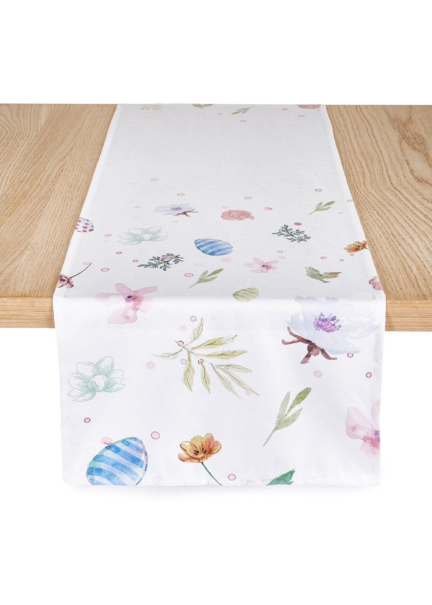 Tafelloper met bloemenprint