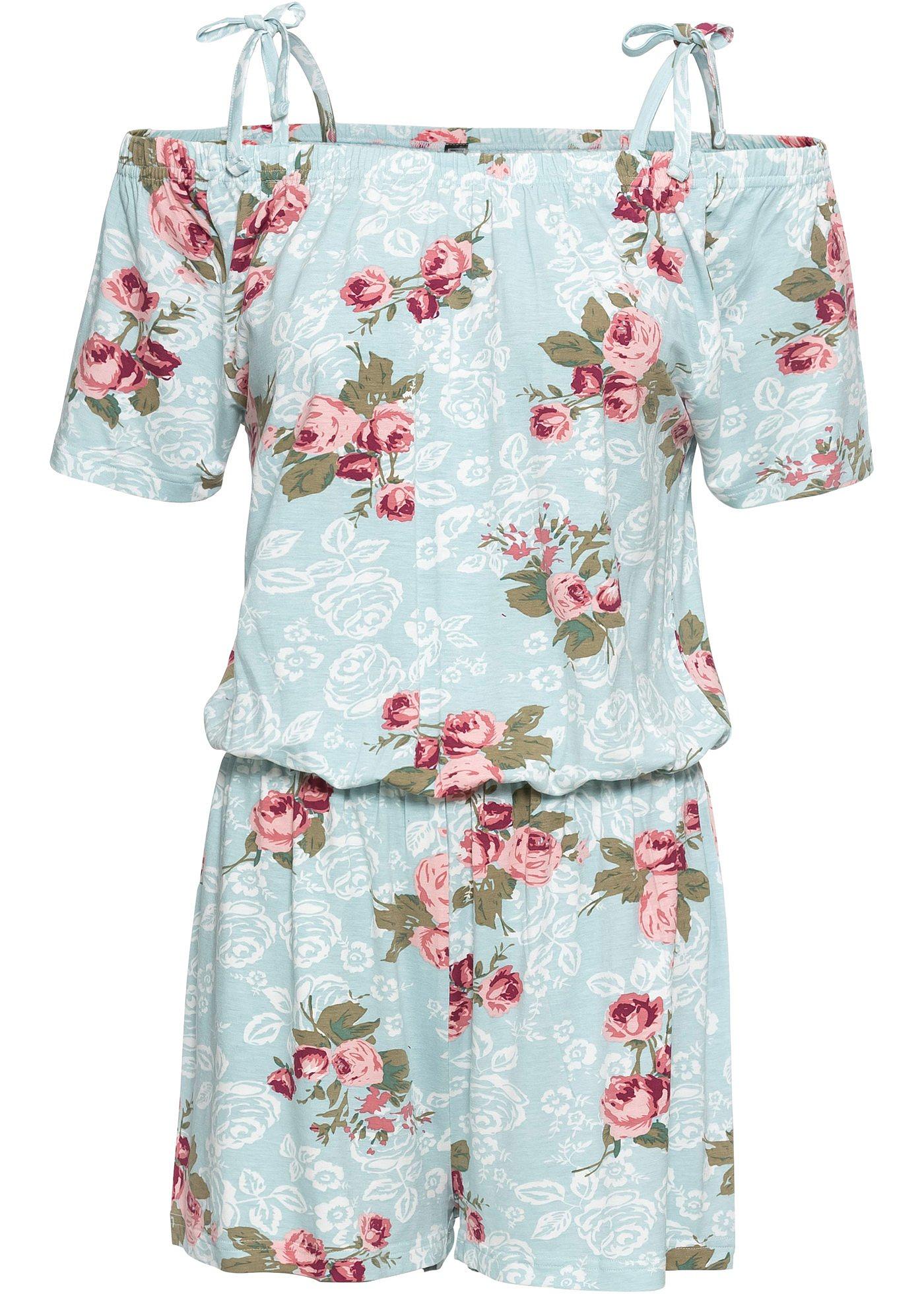 Playsuit met bloemenprint