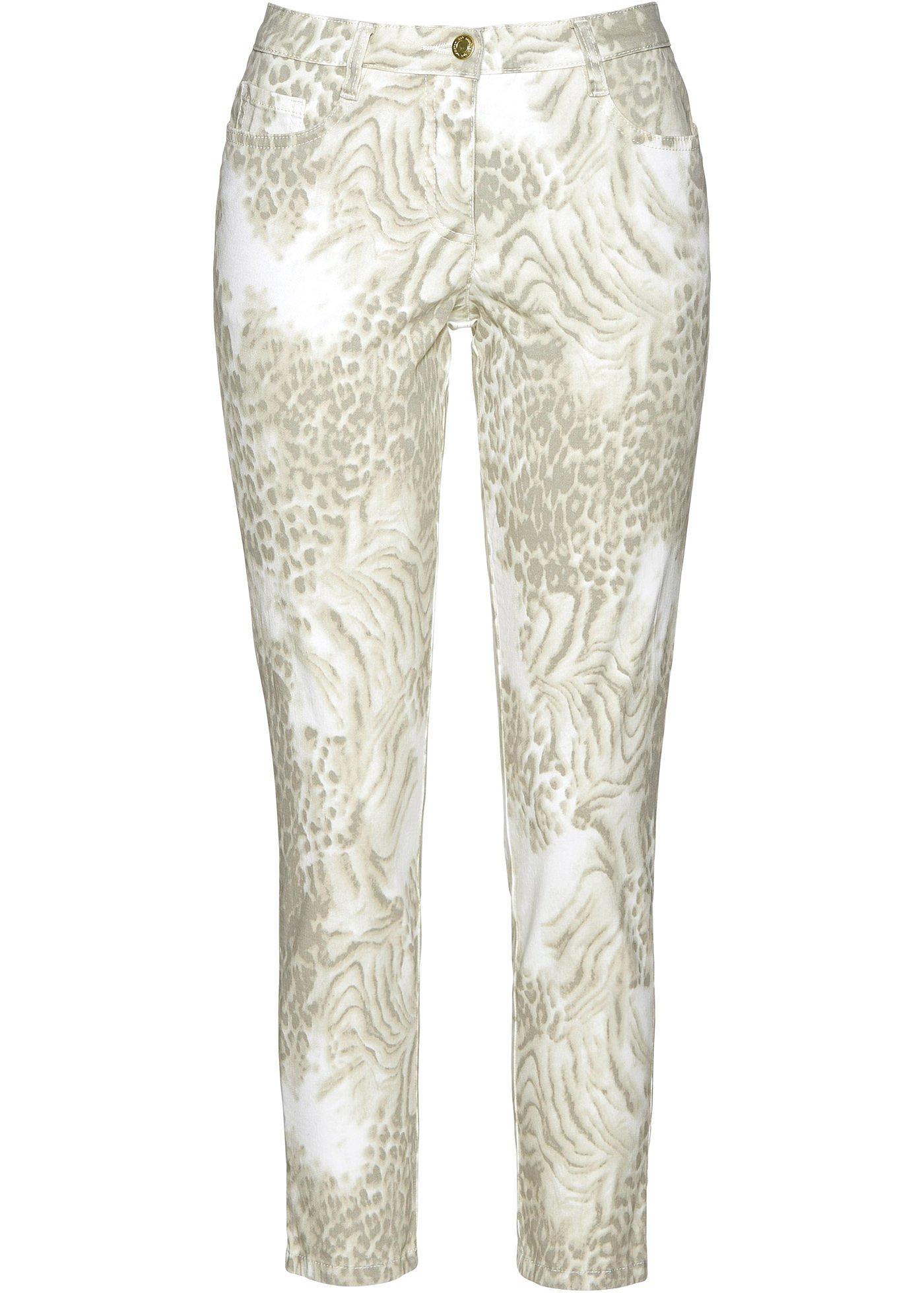 7/8 stretch broek met print