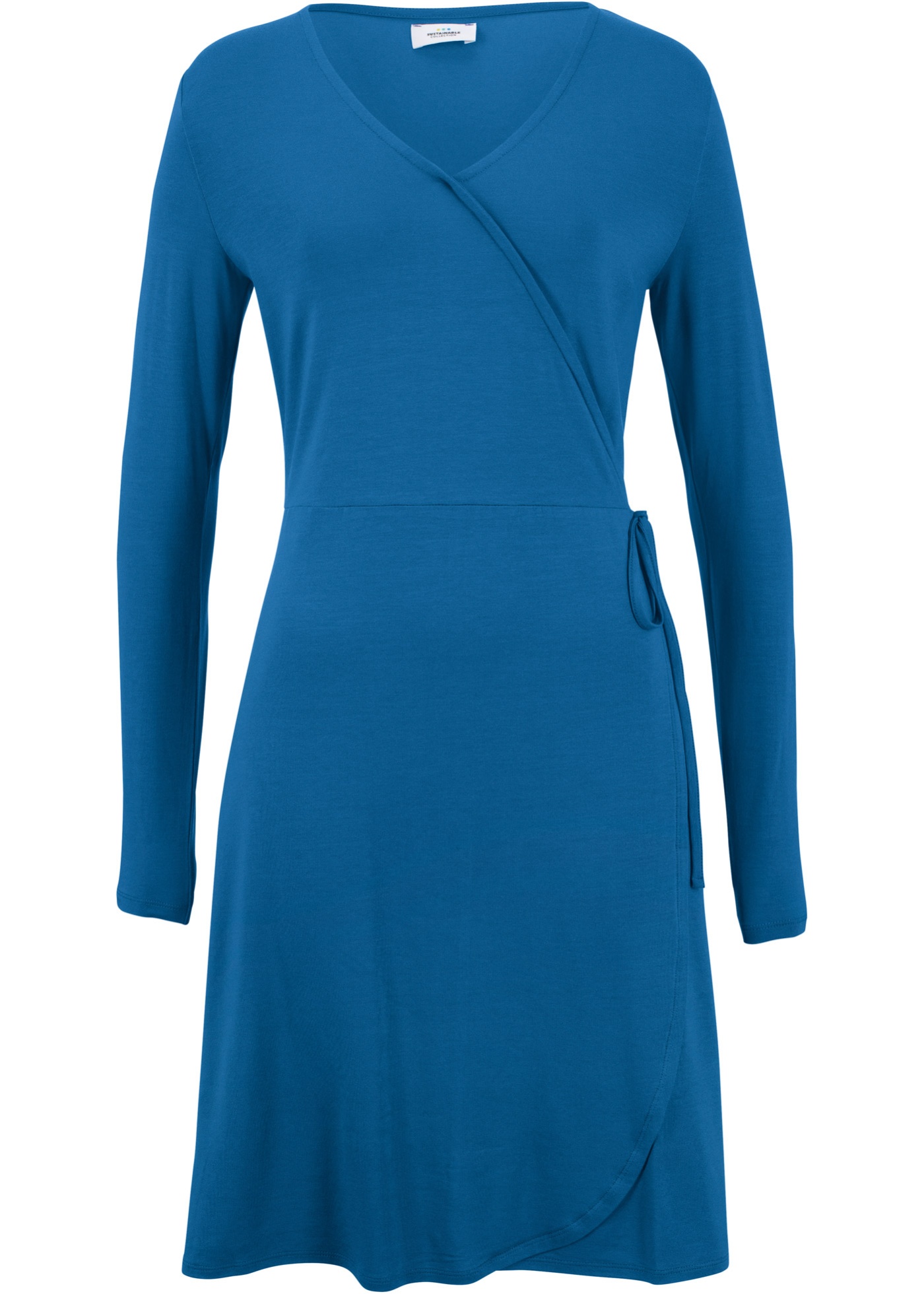 Duurzame jurk in wikkellook, TENCEL™ lyocell
