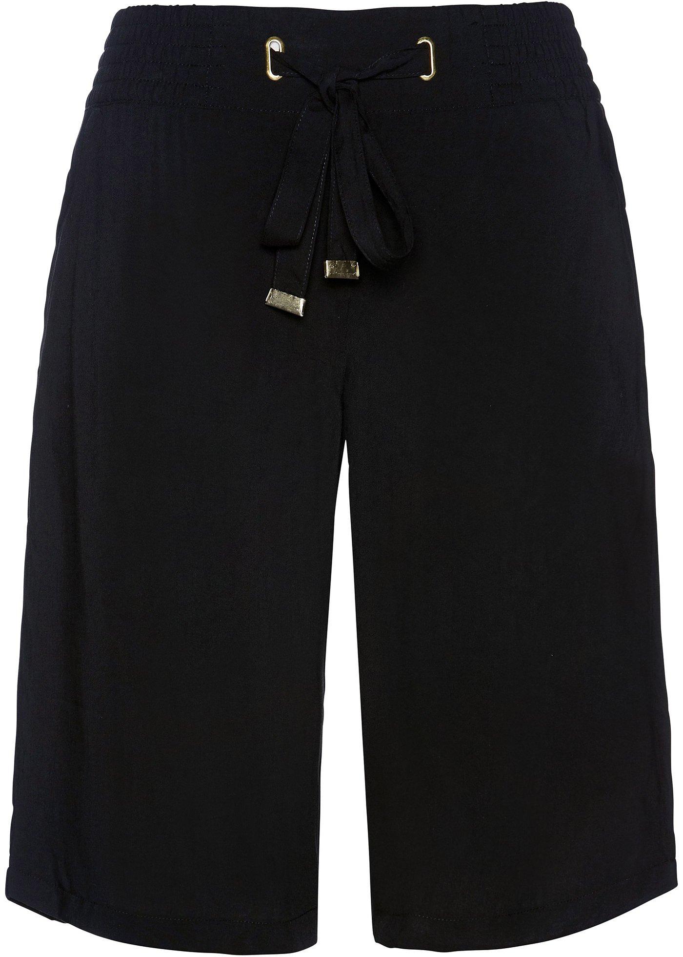 Sportieve bermuda met een elastische band zwart Sportieve bermuda met een elastische band zwart