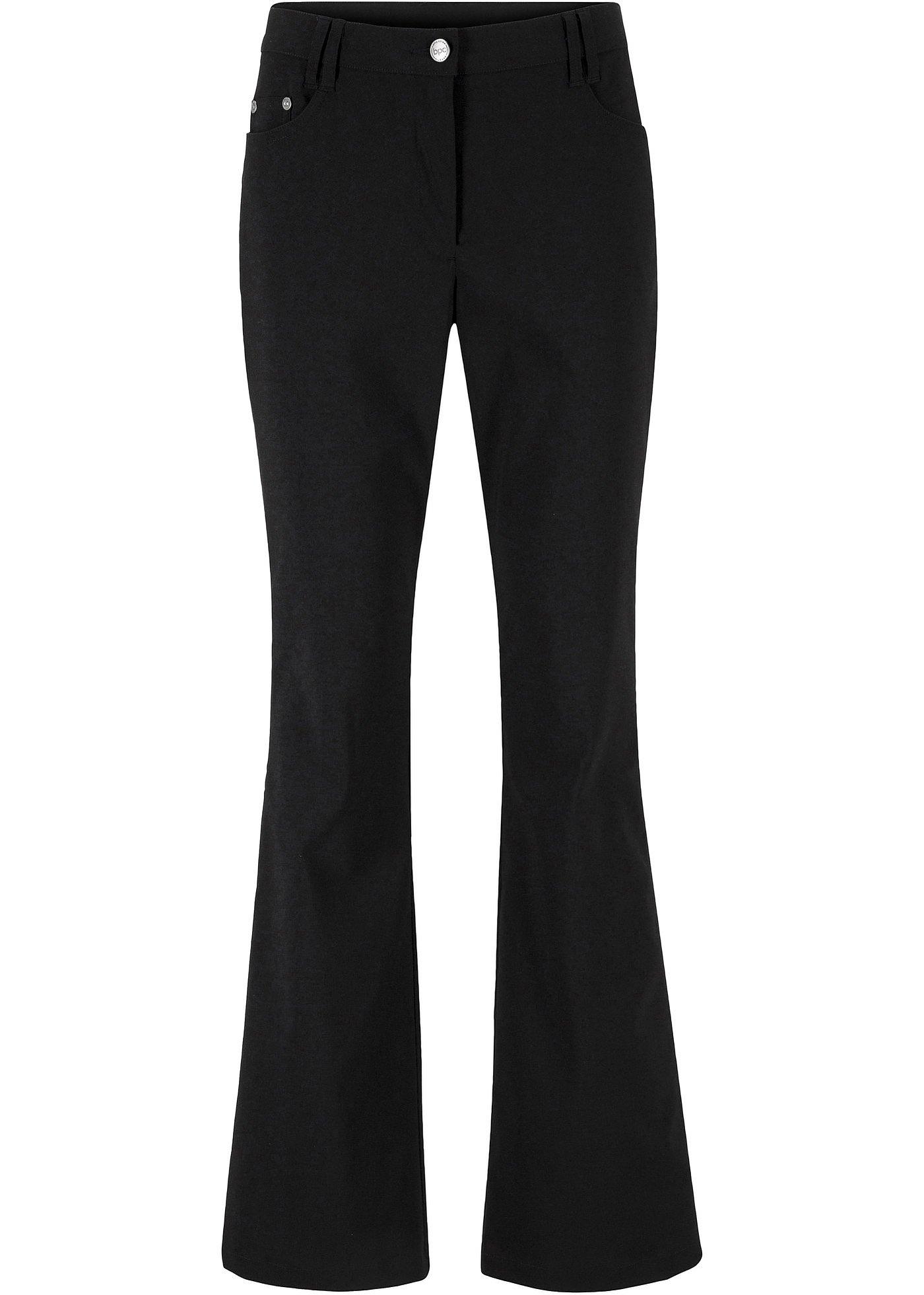 Bengaline stretch broek met verstelbare band, flared