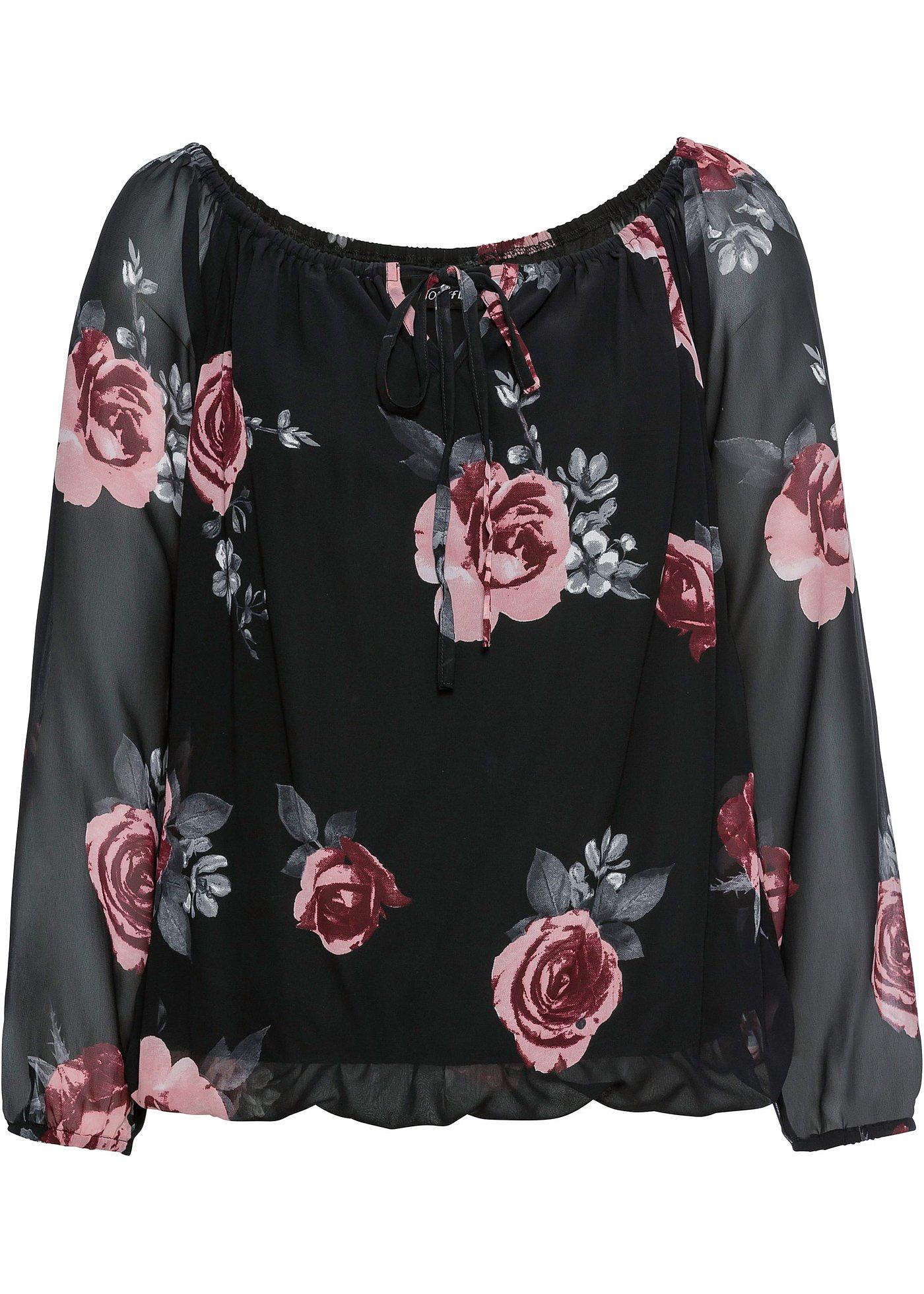 Blouse met tunnelkoordje